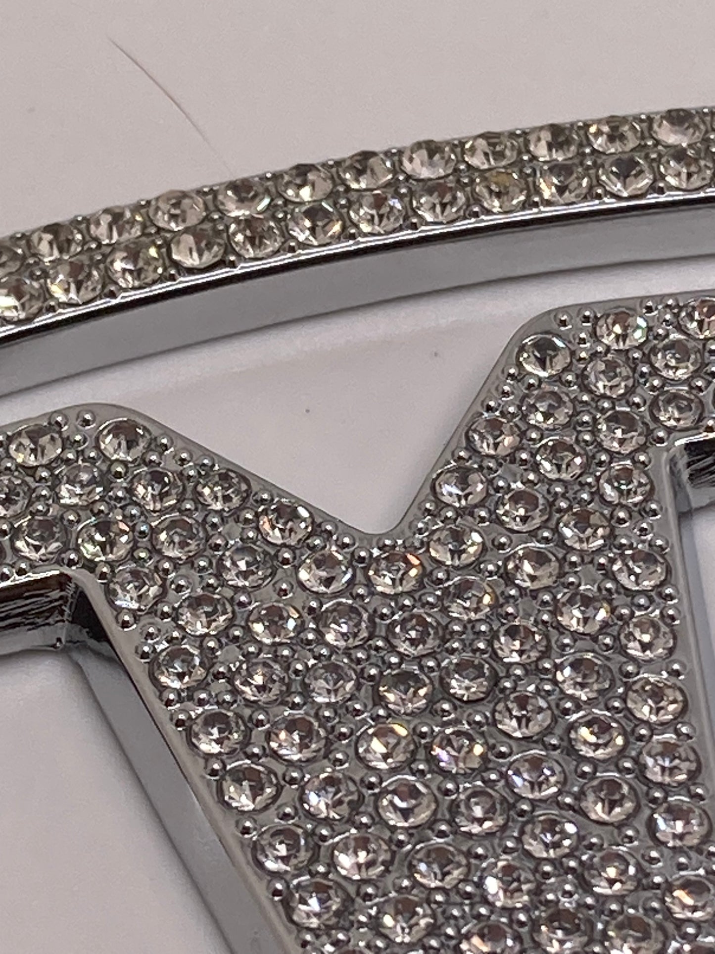 Tesla - blinged out emblems - chrome/crystal - small and large