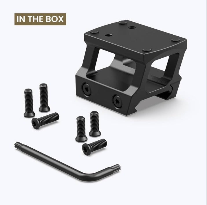2x Red Dot Riser Mount Picatinny Rail Riser for RMR Footprint Red Dot,0.75 and 0.95"