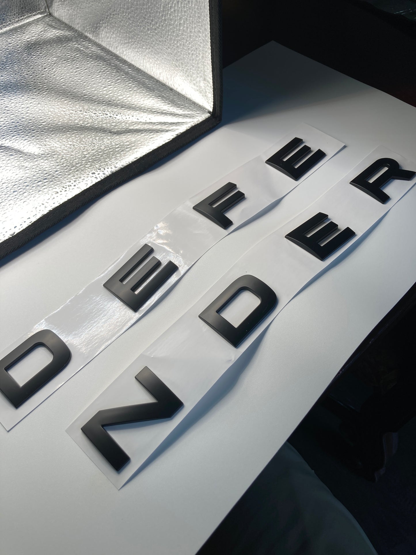 Land Rover - Defender - Hood Emblem Lettering - Matte Black - 2020-2024