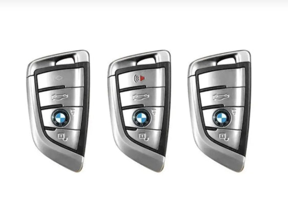 BMW - Leather Keychain and Metal key fob case