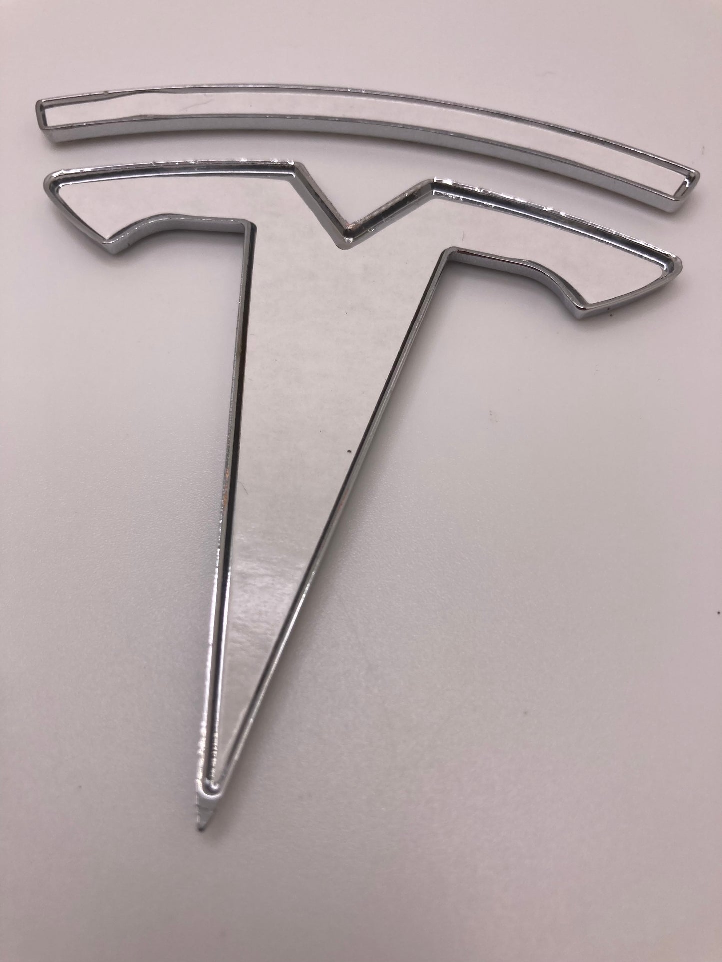 Tesla - blinged out emblems - chrome/crystal - small and large