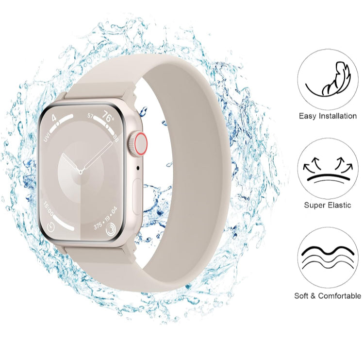 NEW - Seamless Solo Loop Bands for Apple for iWatch Ultra/2 Series 10 9 8 SE 7 6 5 4 3 2 1