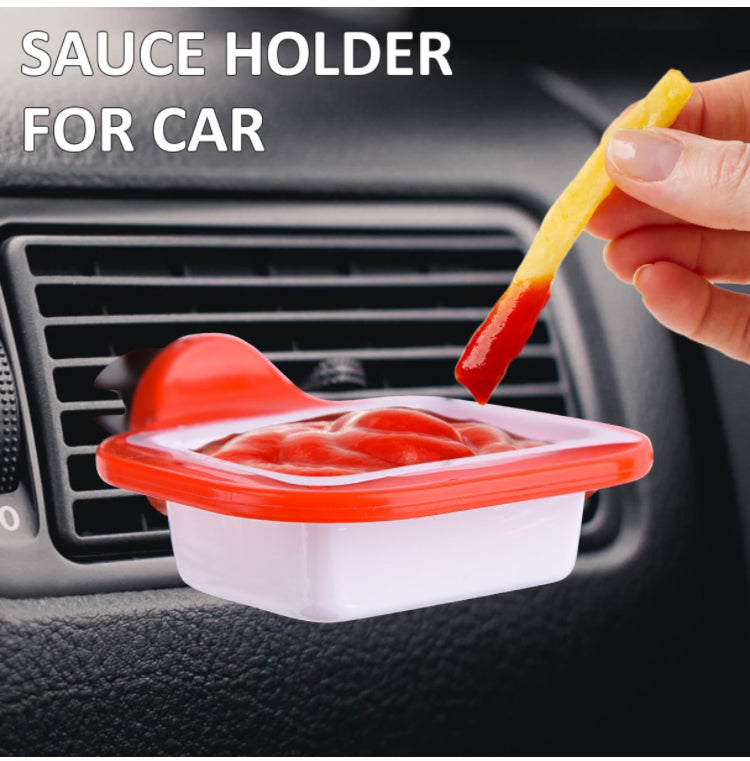 Car a/c vent sauce holder - 1 or 2 pcs set