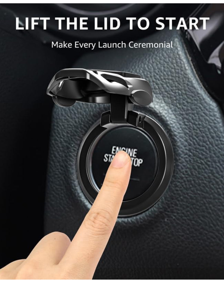 Mask Style push button start cover w/logo