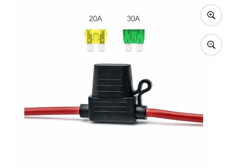 7-Way Power Access, 7-Pin Trailer Plug to Motorcycle Female Cigarette Lighter Socket 12V