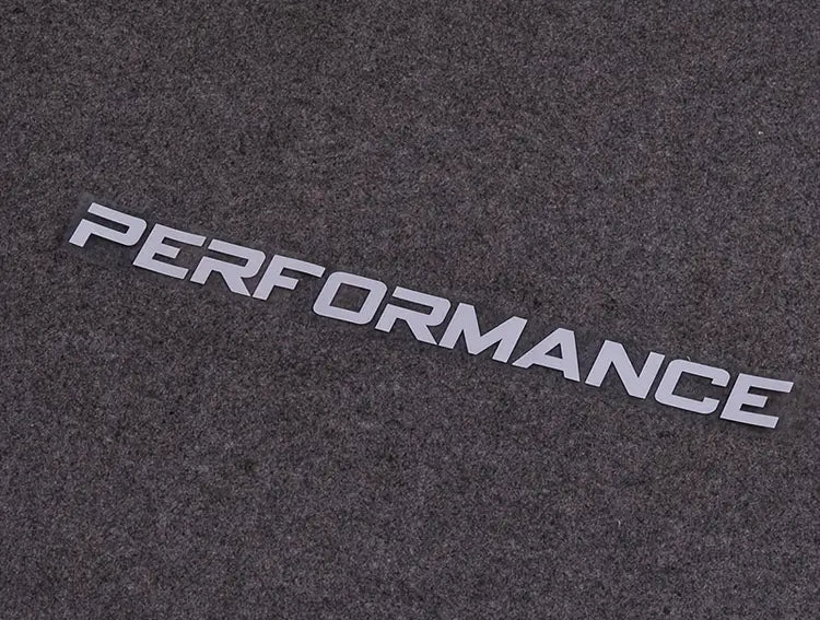 PERFORMANCE - 38.7 inch white vinyl Car Sticker - Waterproof Vinyl Material - Auto Windshield/Body Decal