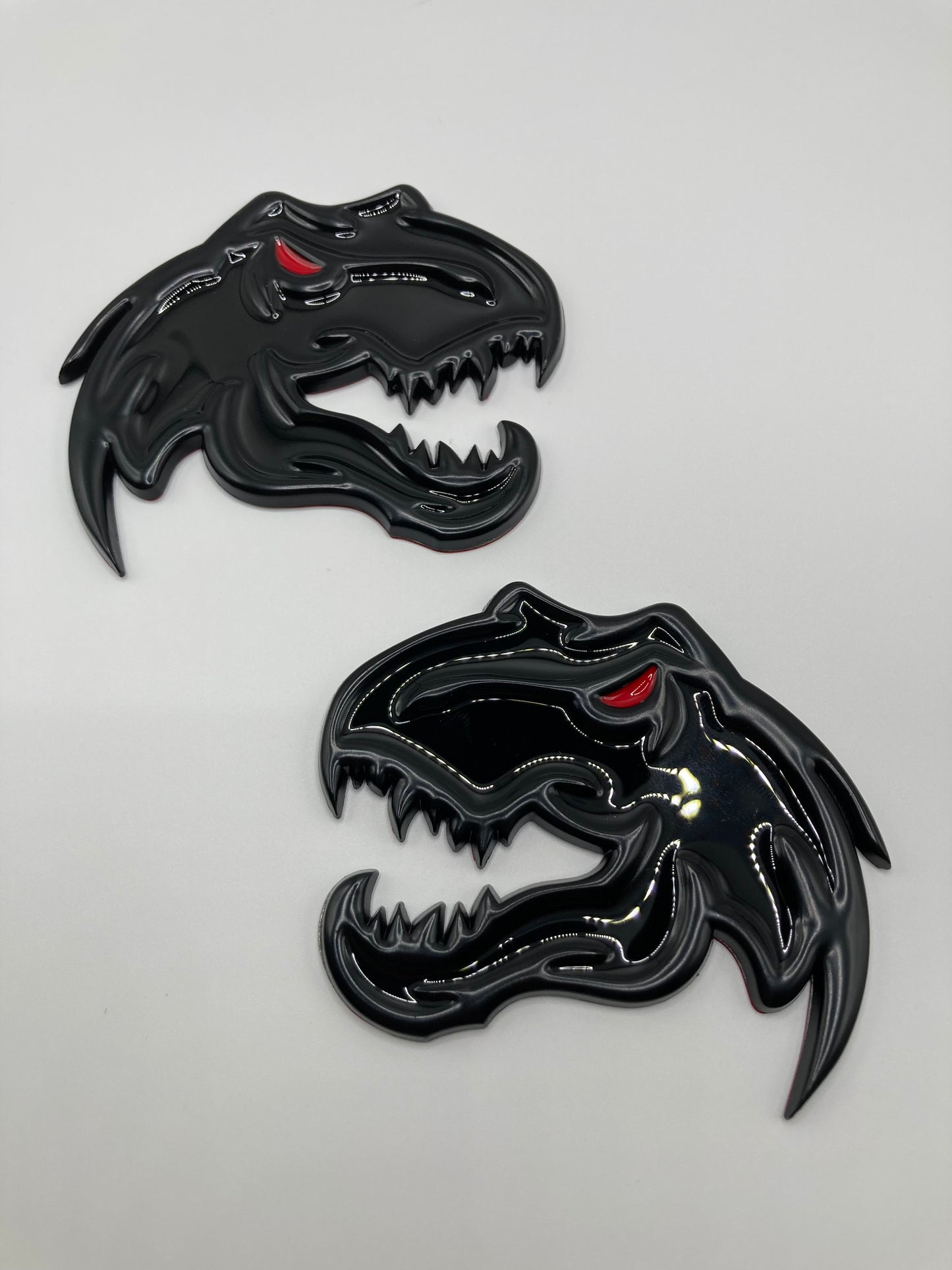 TRX - Black Metal T-Rex Fender Emblem Set - 2pcs - RAM 1500