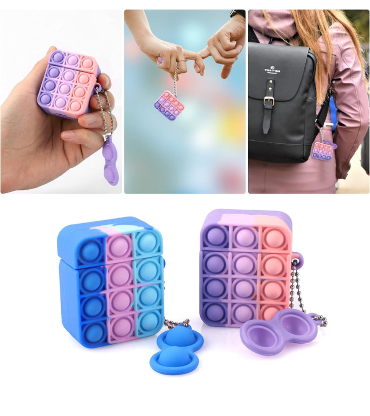 Silicone AirPod case cover with Push Pop Bubble for AirPods - gen 1/2