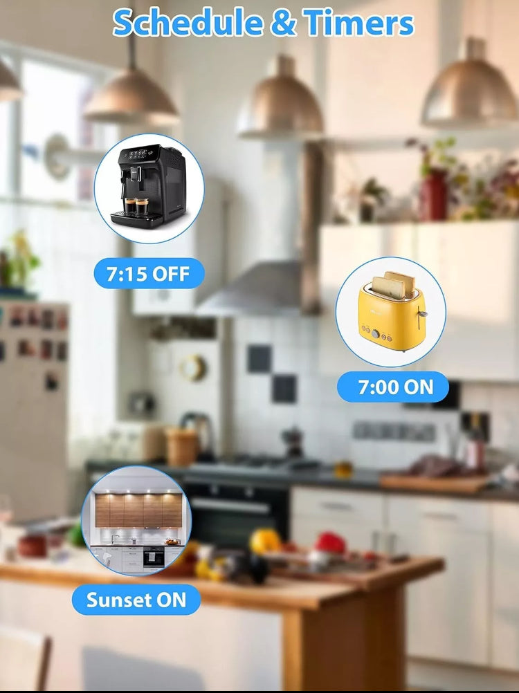 3 - Pack of EIGHTREE Smart Plugs, Work with Alexa and Google Home - NEW