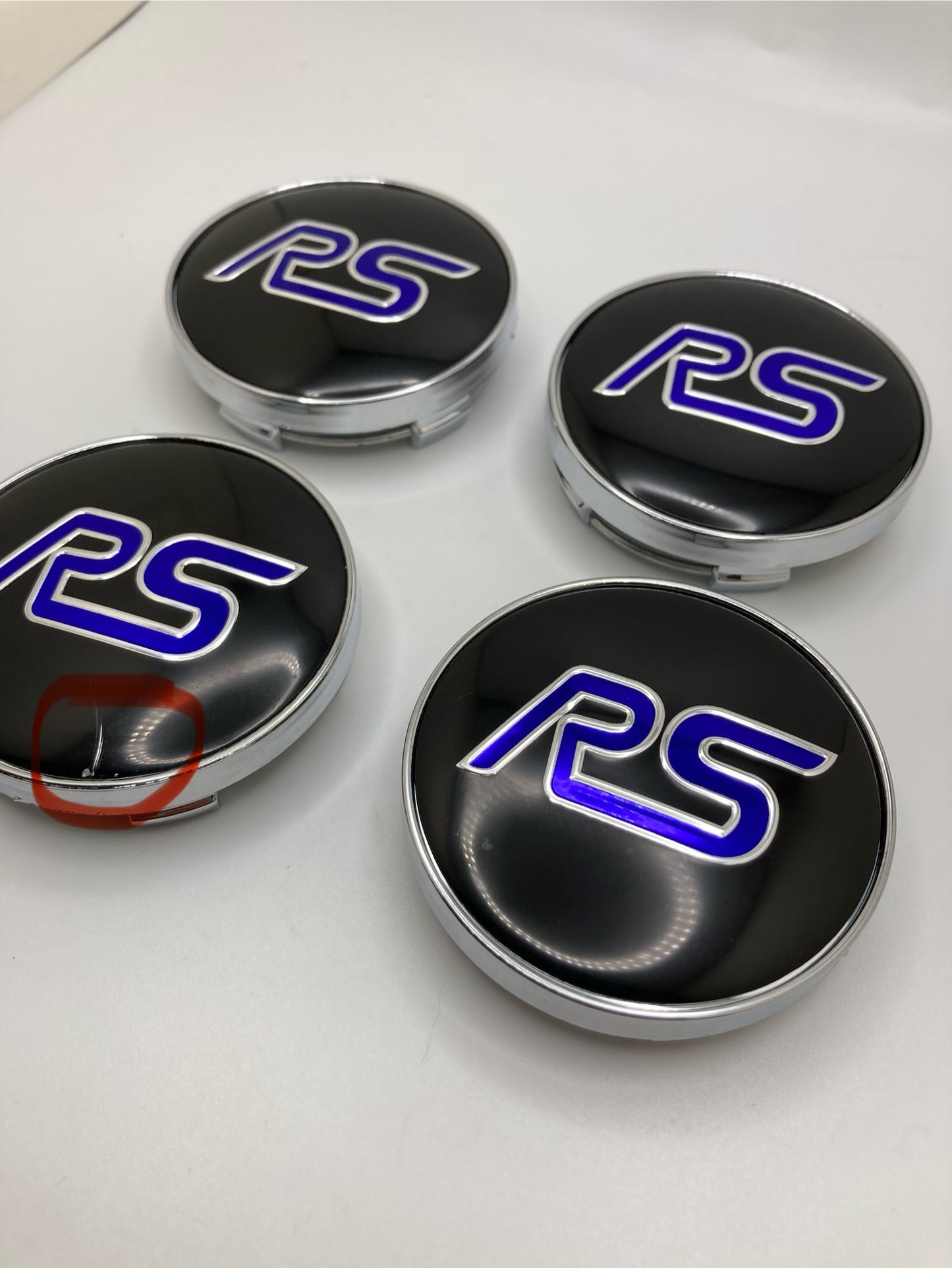 60mm RS 4pcs wheel center cap set - (1 has slight shipping damage)