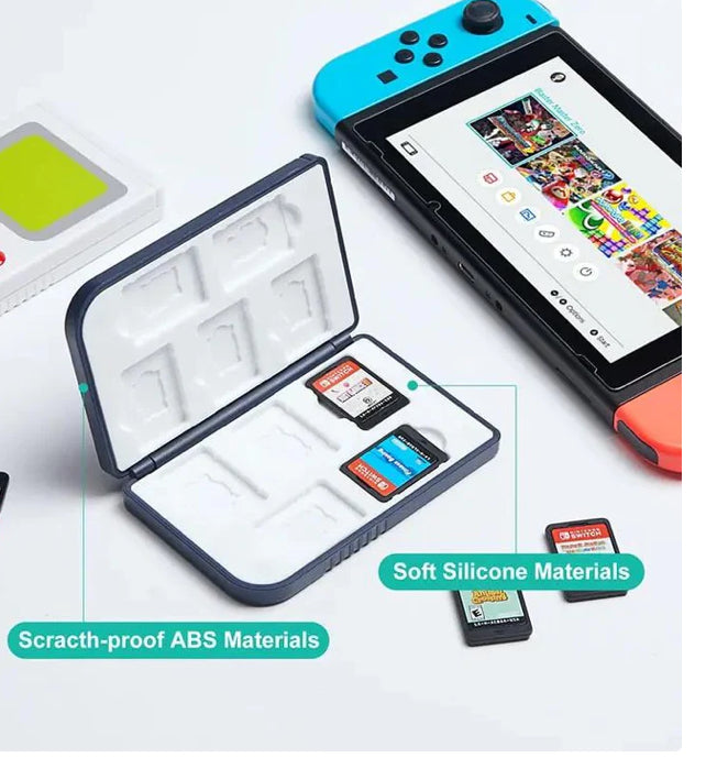Gameboy Design - Magnetic - Switch Game Card Storage - 10 games