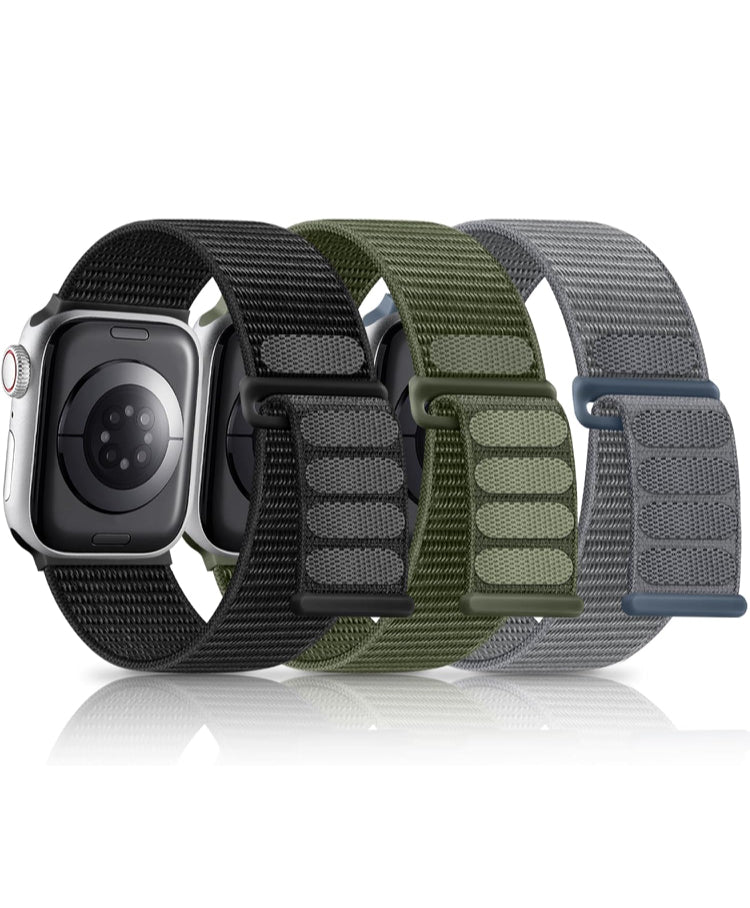 8 Pack Sport Loop Nylon Strap watch bands for iWatch SE Ultra Series 10 9 8 7 6 5 4 3 2 1