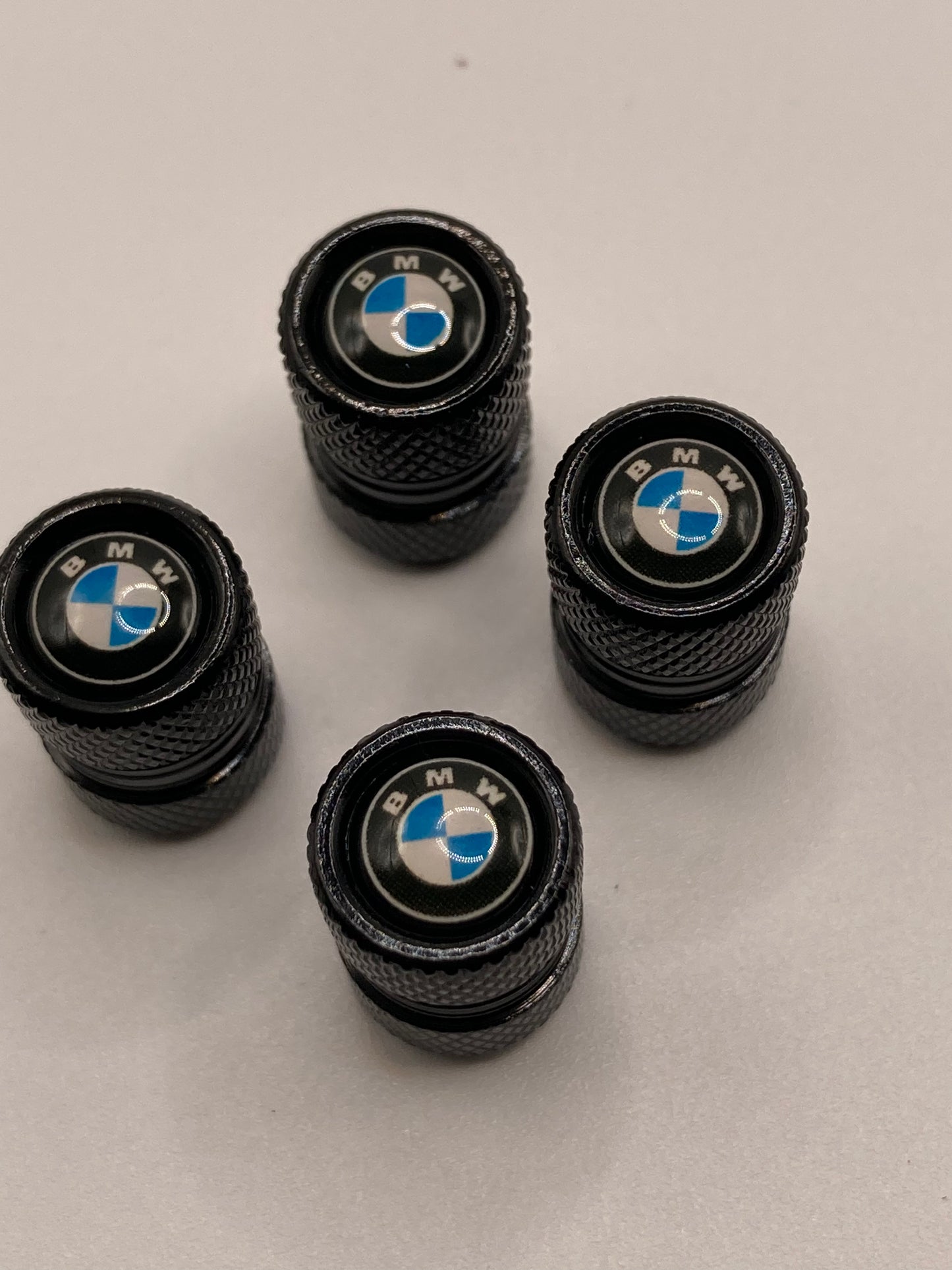 BMW - Black Round valve stem cap set - 4pcs