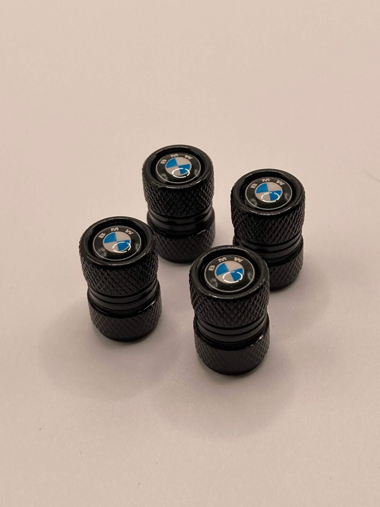 BMW - Black Round valve stem cap set - 4pcs