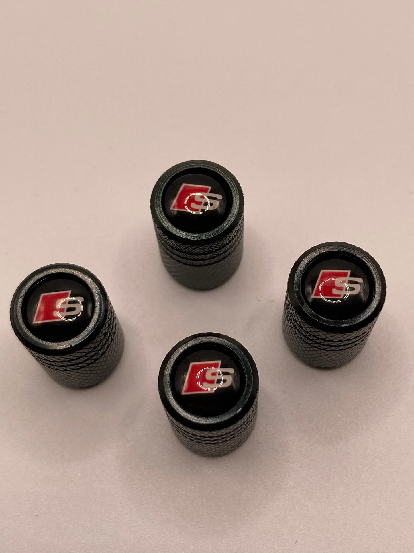 Audi - Sport - black valve stem cap set - 4pcs