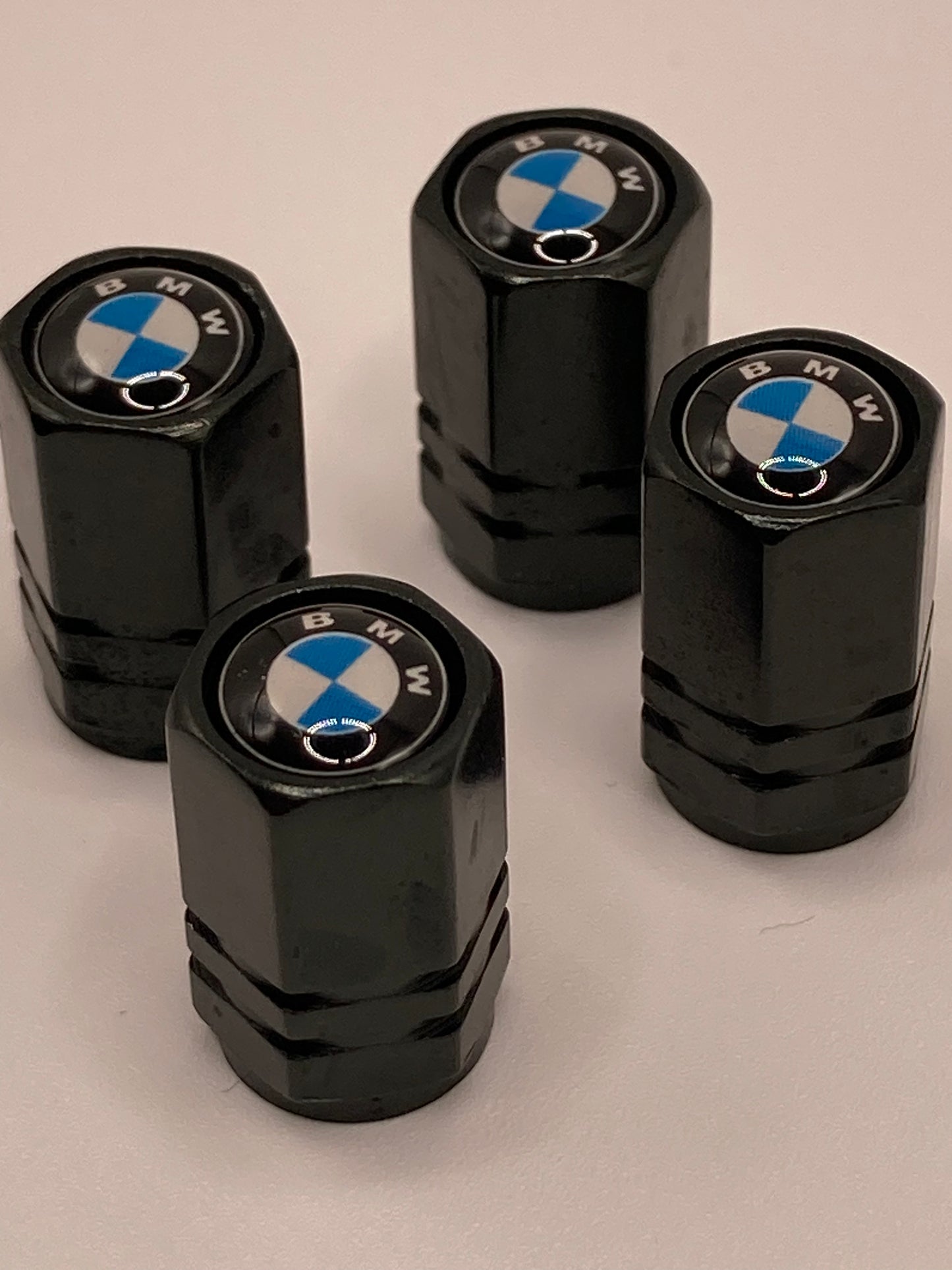 BMW - black hex valve stem cap set - 4pcs