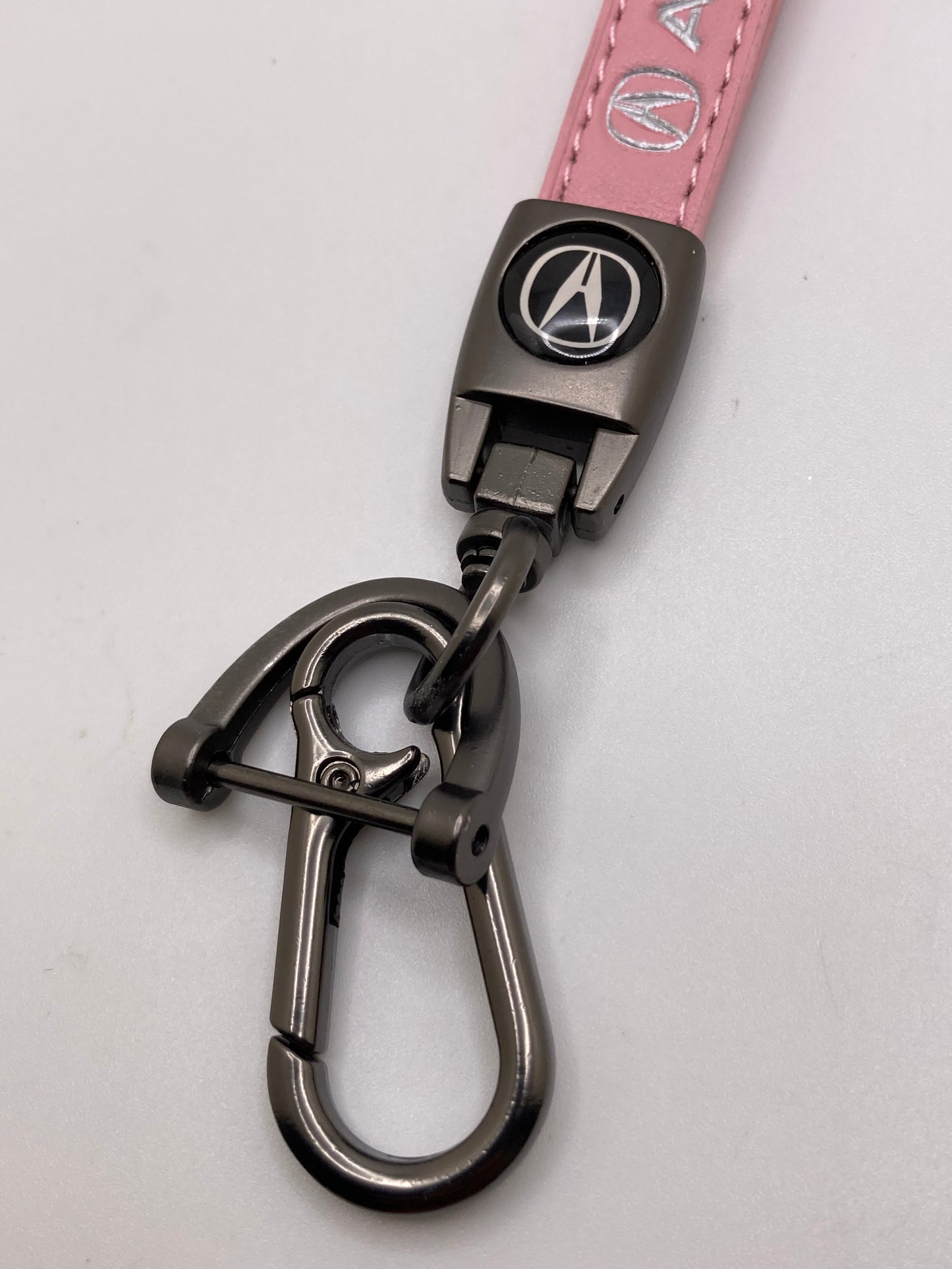 Acura - Pink Leather Keychain