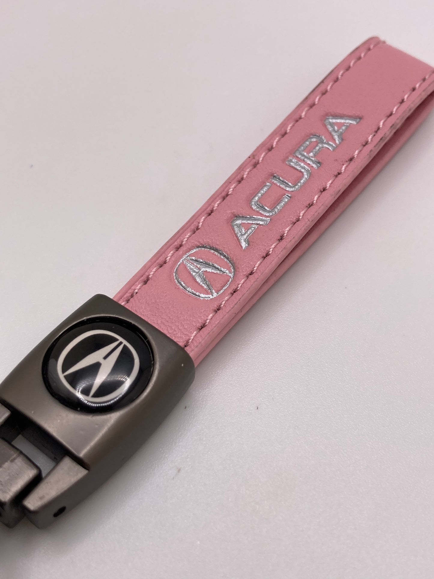 Acura - Pink Leather Keychain