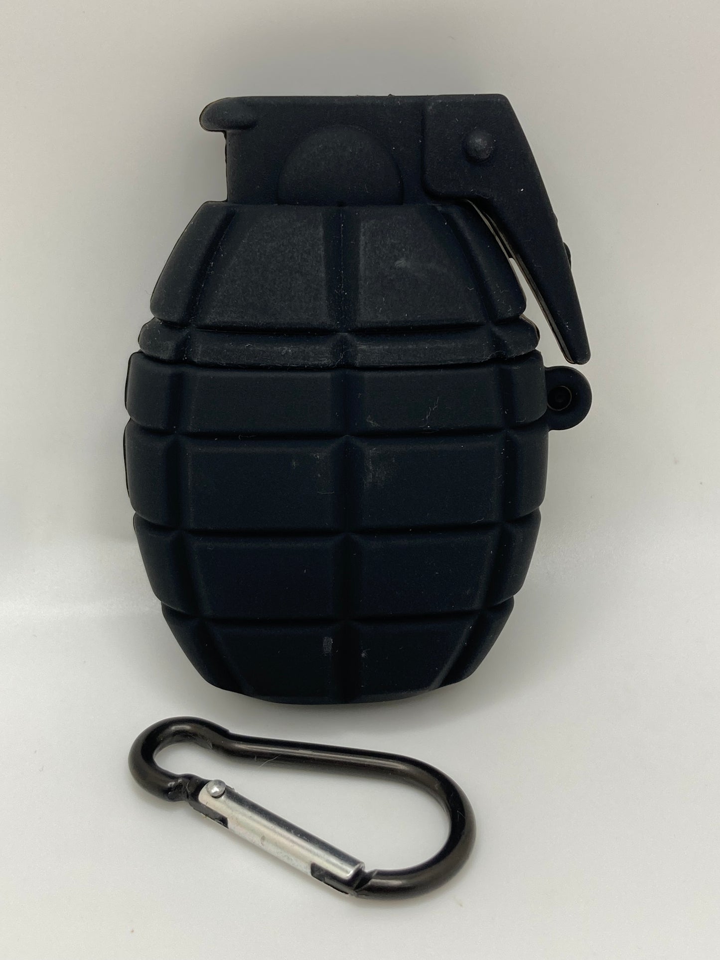 AirPods 3d silicone case cover - Grenade - black/green - fits Gen 1 and 2 AirPods