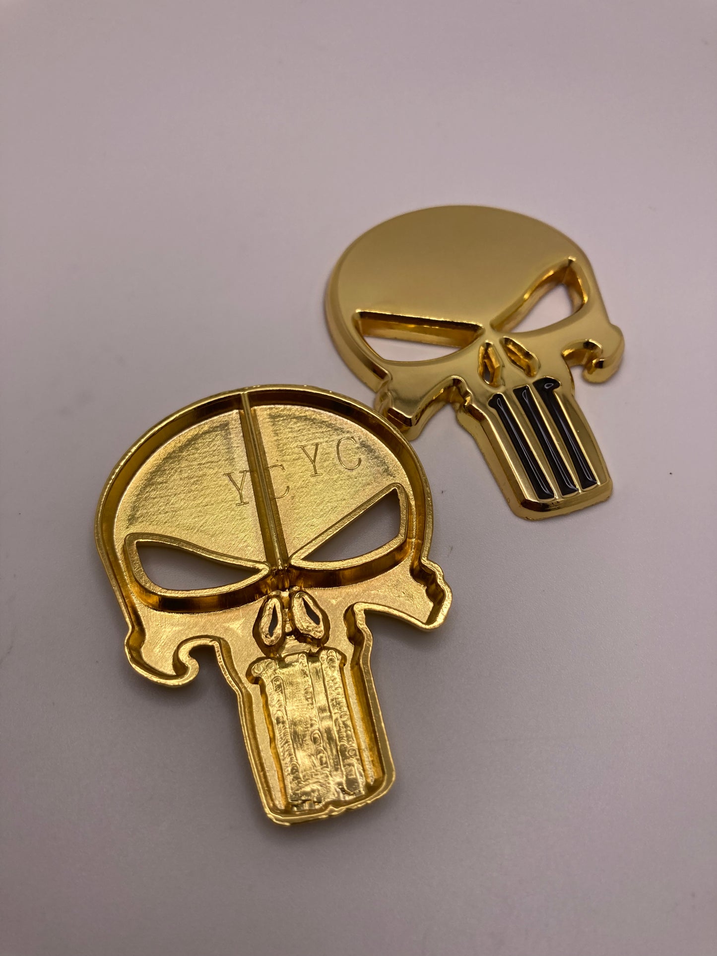 2pcs Punisher Skull Emblems - Automobile emblems