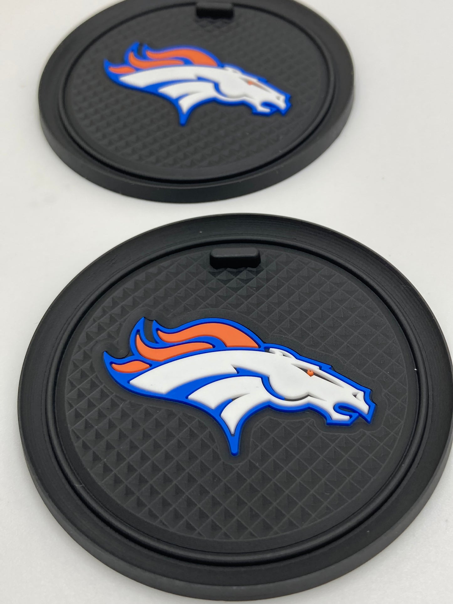 NFL - Denver Broncos - thin cup holder coasters - 2pcs set