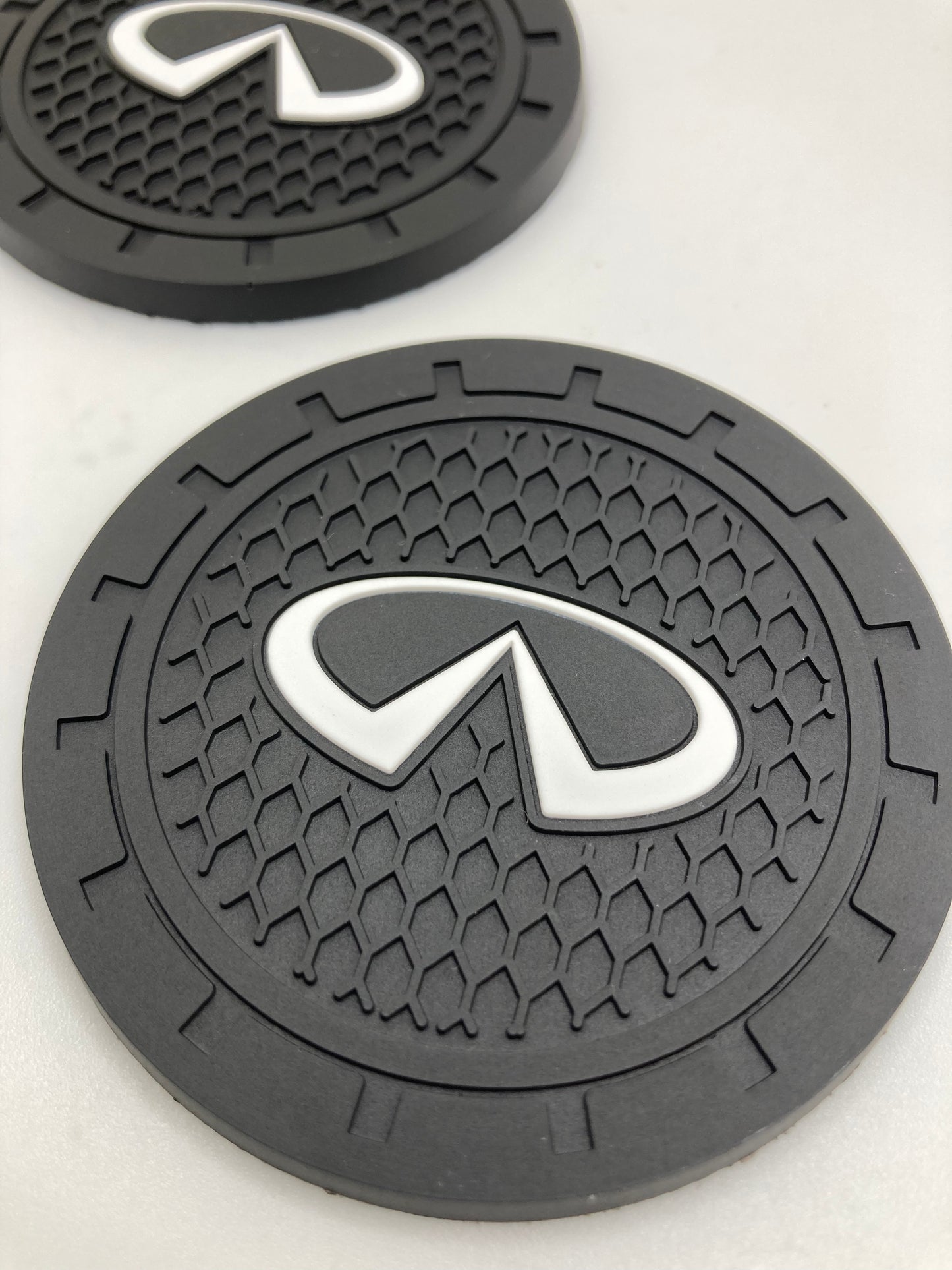 Infiniti - 2pcs cup holder coasters
