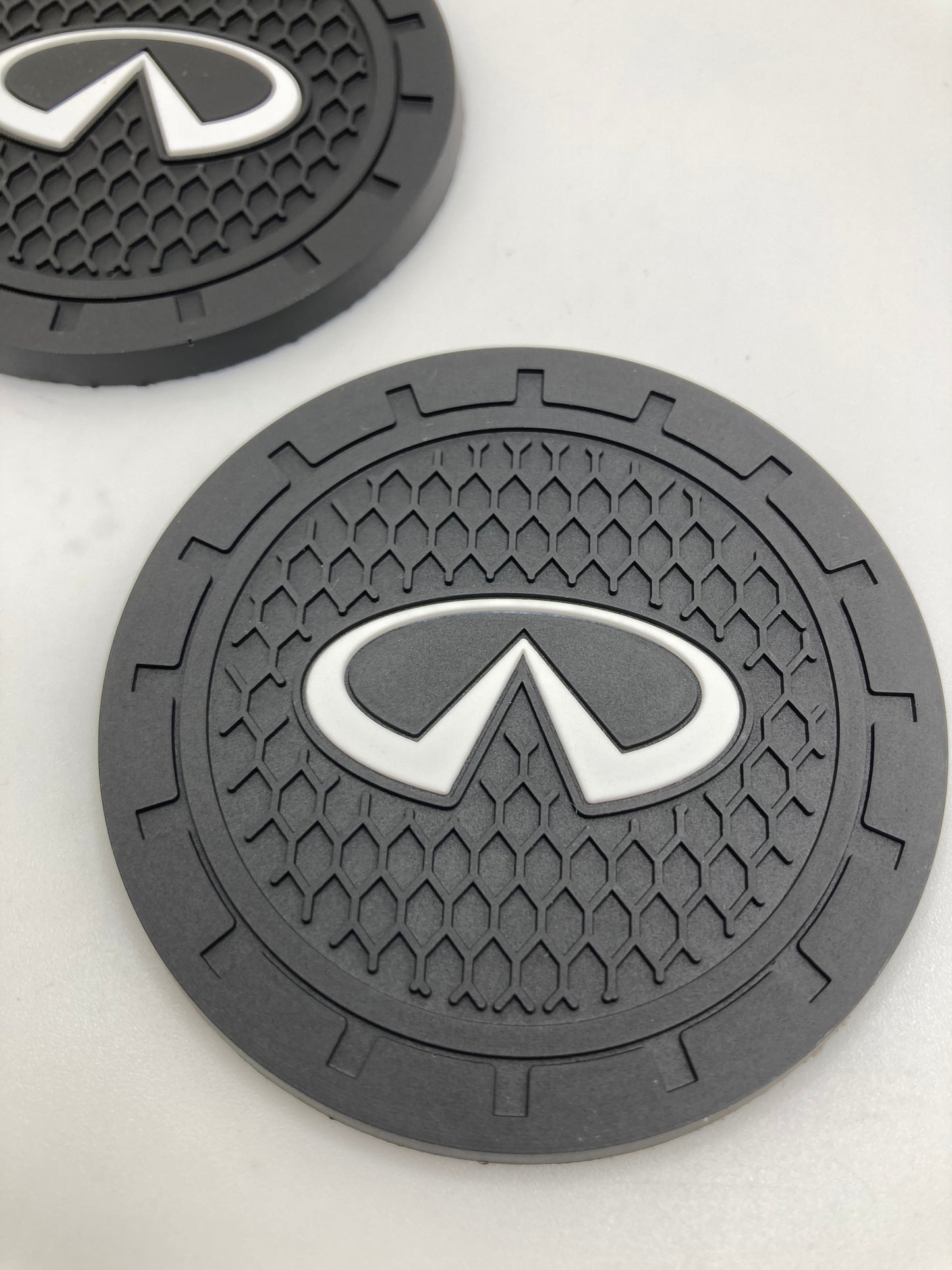Infiniti - 2pcs cup holder coasters