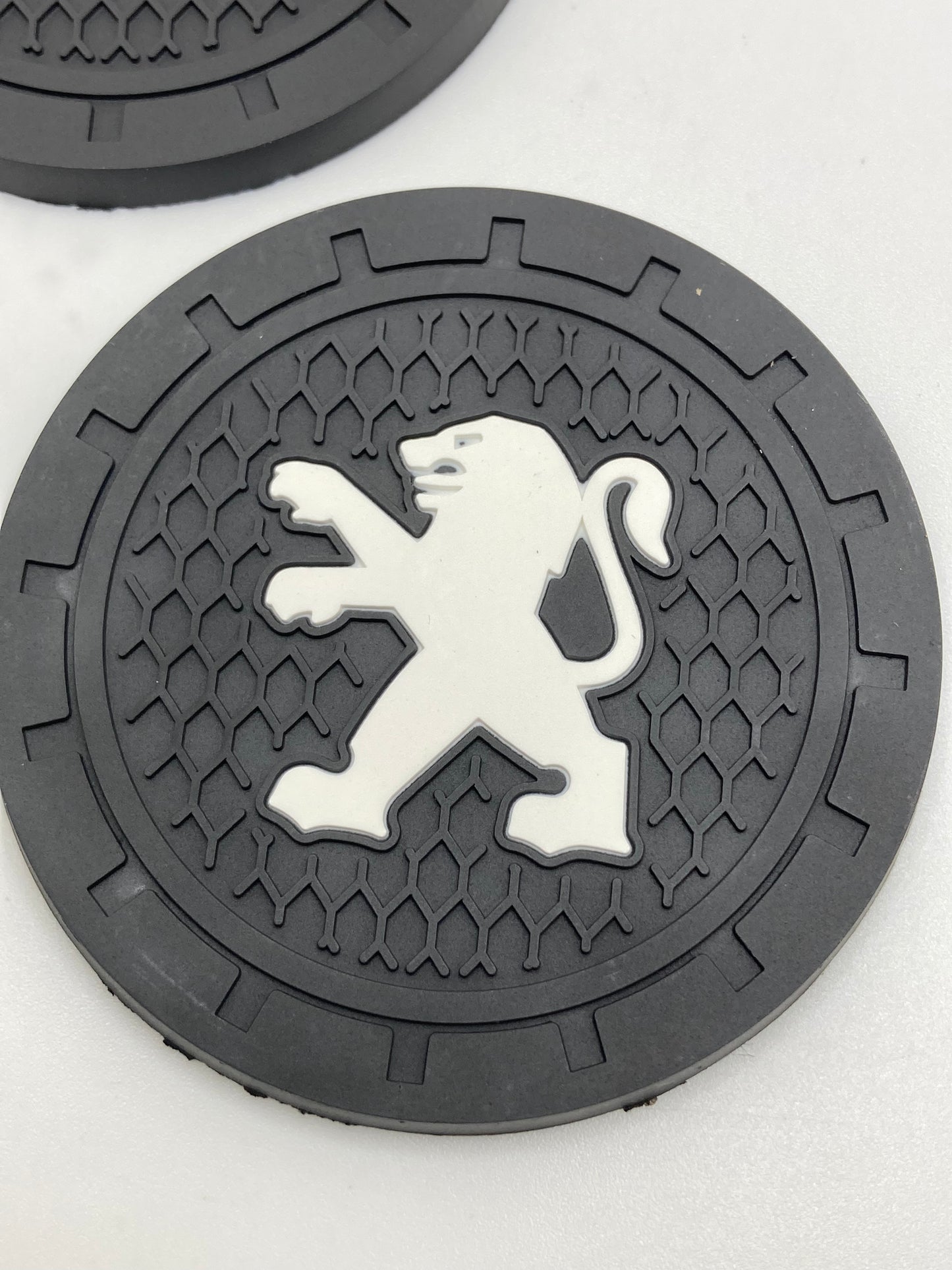 Peugeot - 2pcs cup holder coasters set