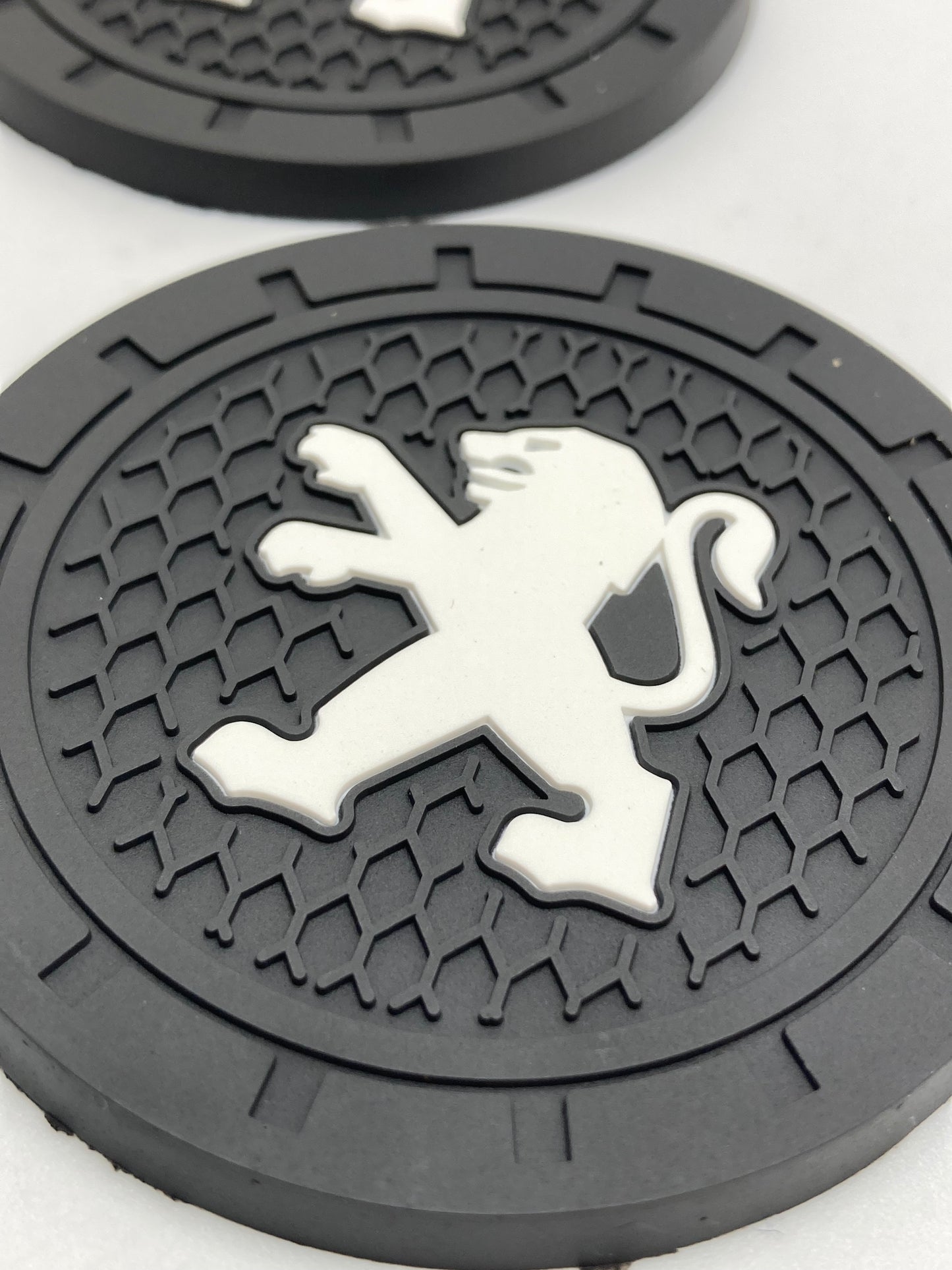 Peugeot - 2pcs cup holder coasters set