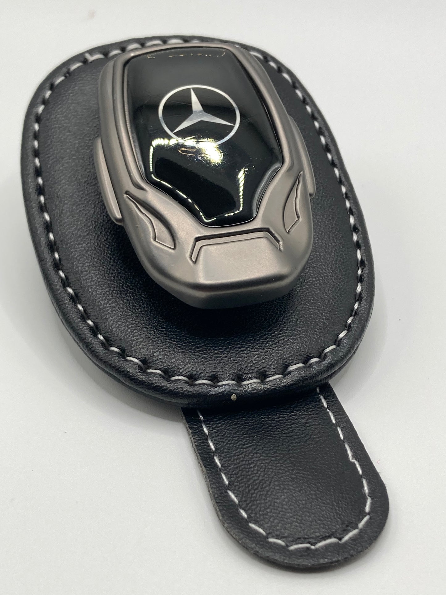 Mercedes Benz Car Sunglasses Holder Sunshades Hanger with Mercedes Star logo