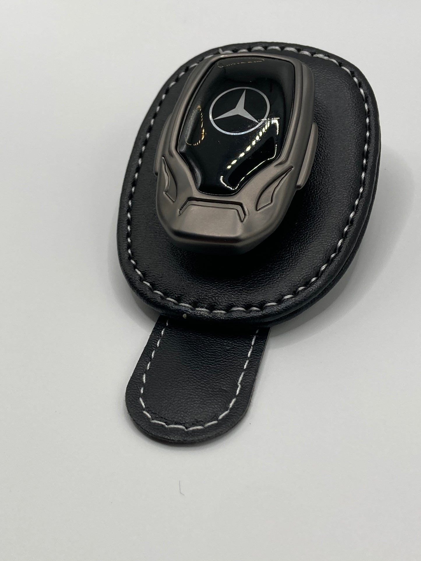 Mercedes Benz Car Sunglasses Holder Sunshades Hanger with Mercedes Star logo
