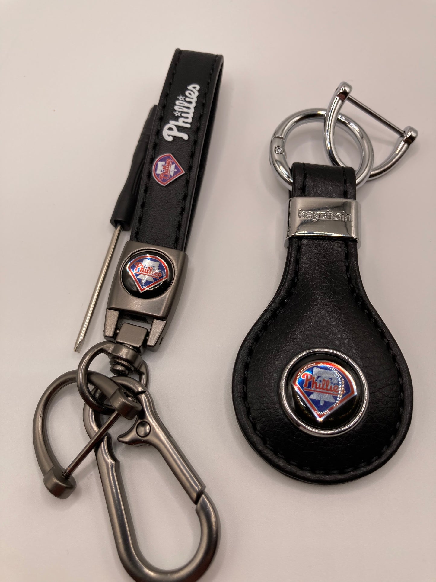 MLB - Phillies Leather Keychain Set - 2pcs