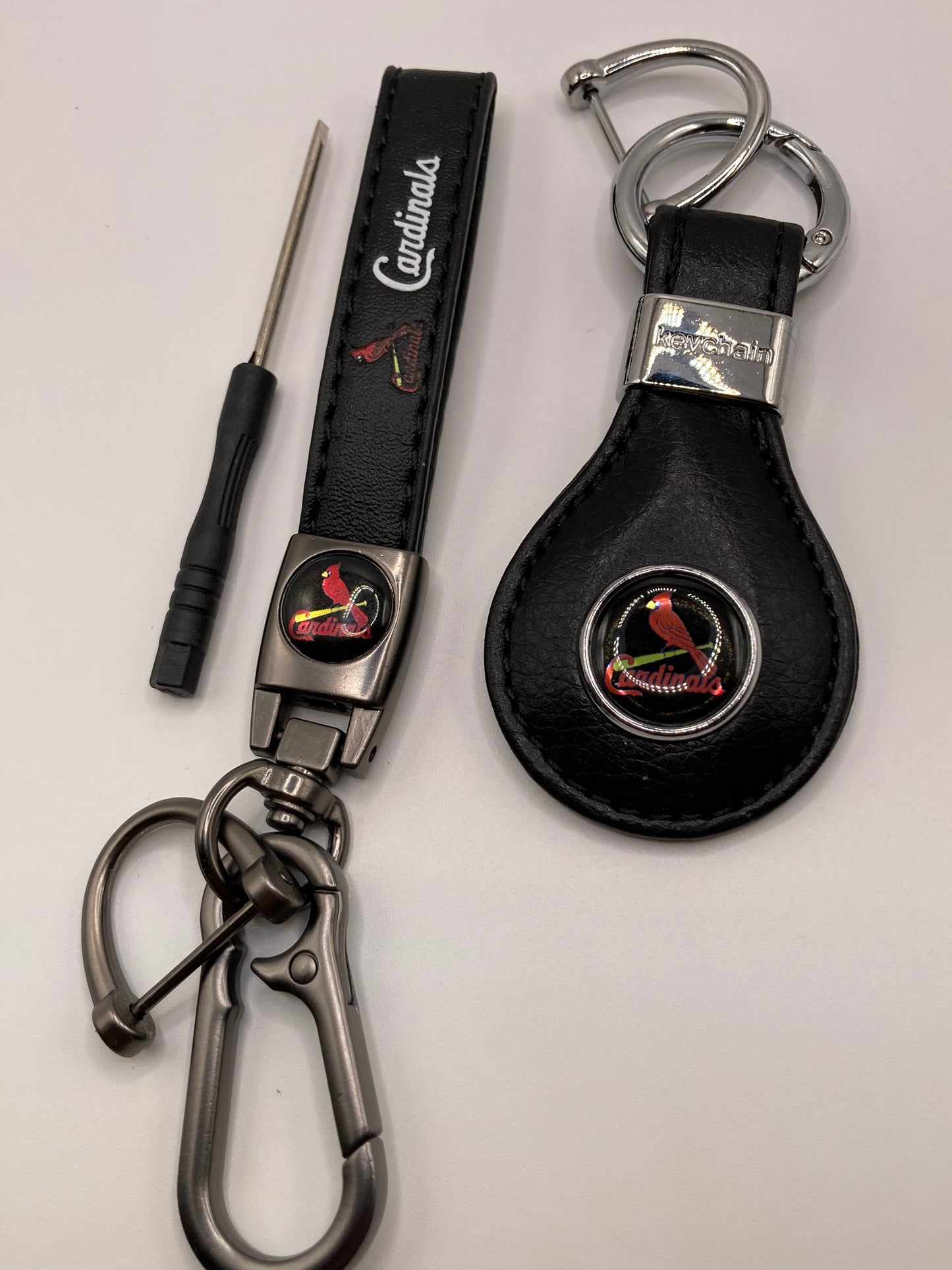 MLB - Cardinals leather keychains - 2pcs set