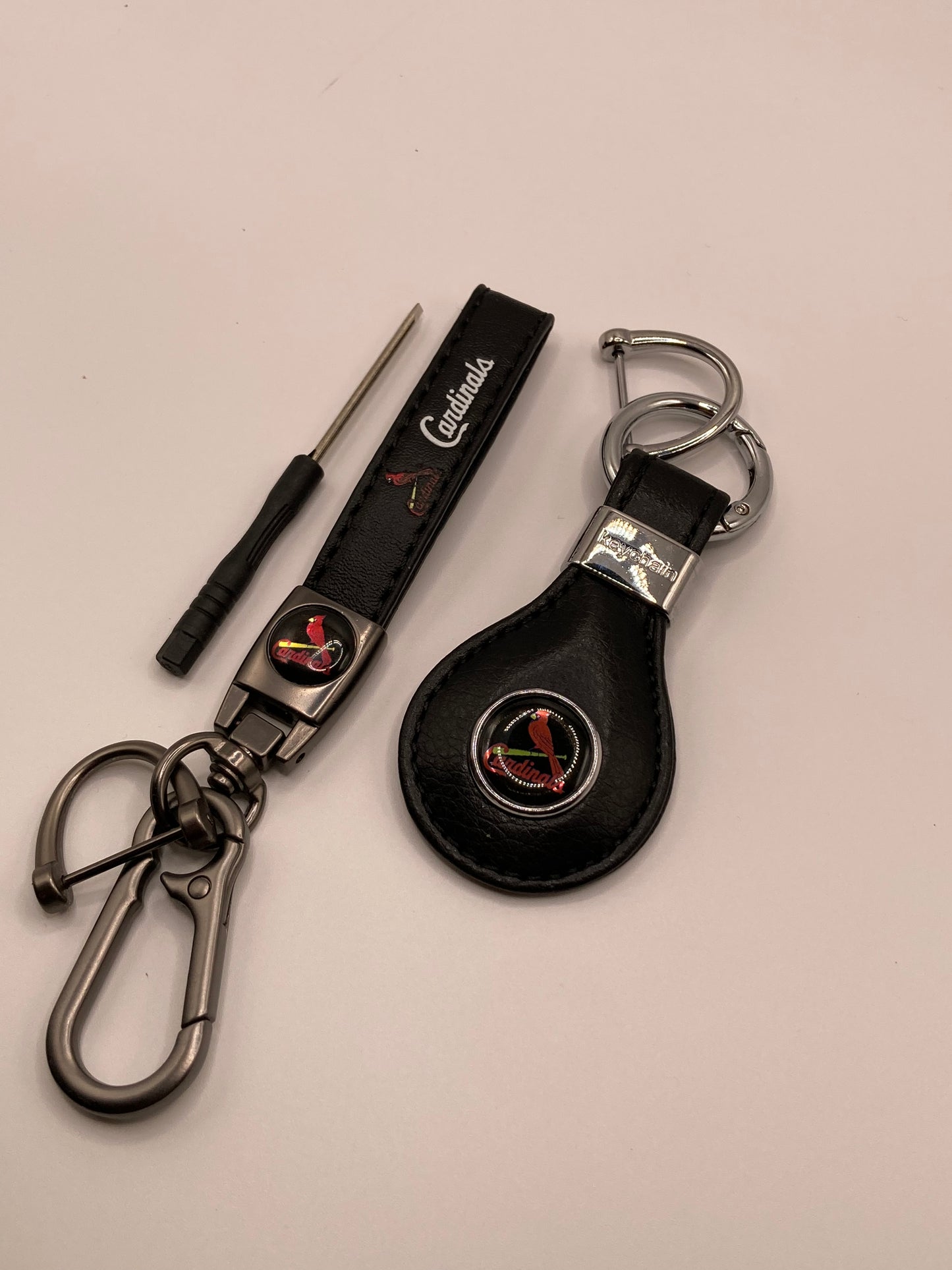 MLB - Cardinals leather keychains - 2pcs set