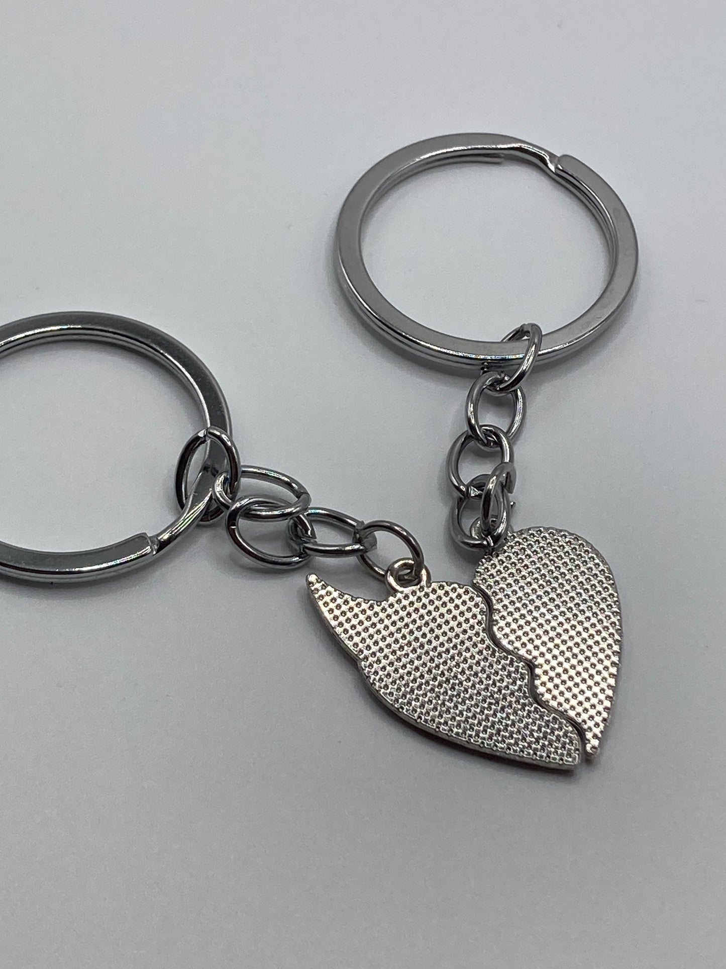 Deadpool & Wolverine Best Friends Keychain Set - Split Heart Matching Pendant