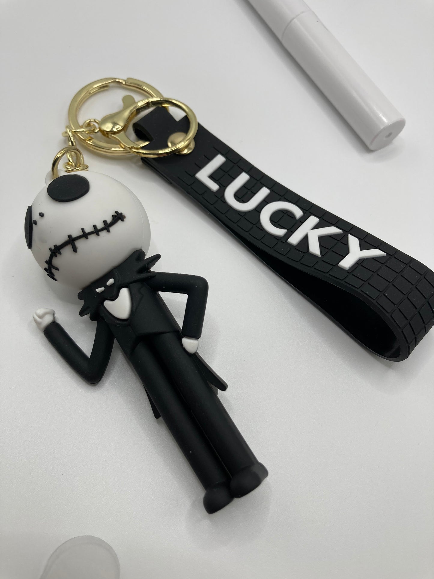 Lucky Jack Skeleton AirPods PRO accessory kit - 3pcs set - glow in the dark case cover, keychain, AirPod cleaning kit