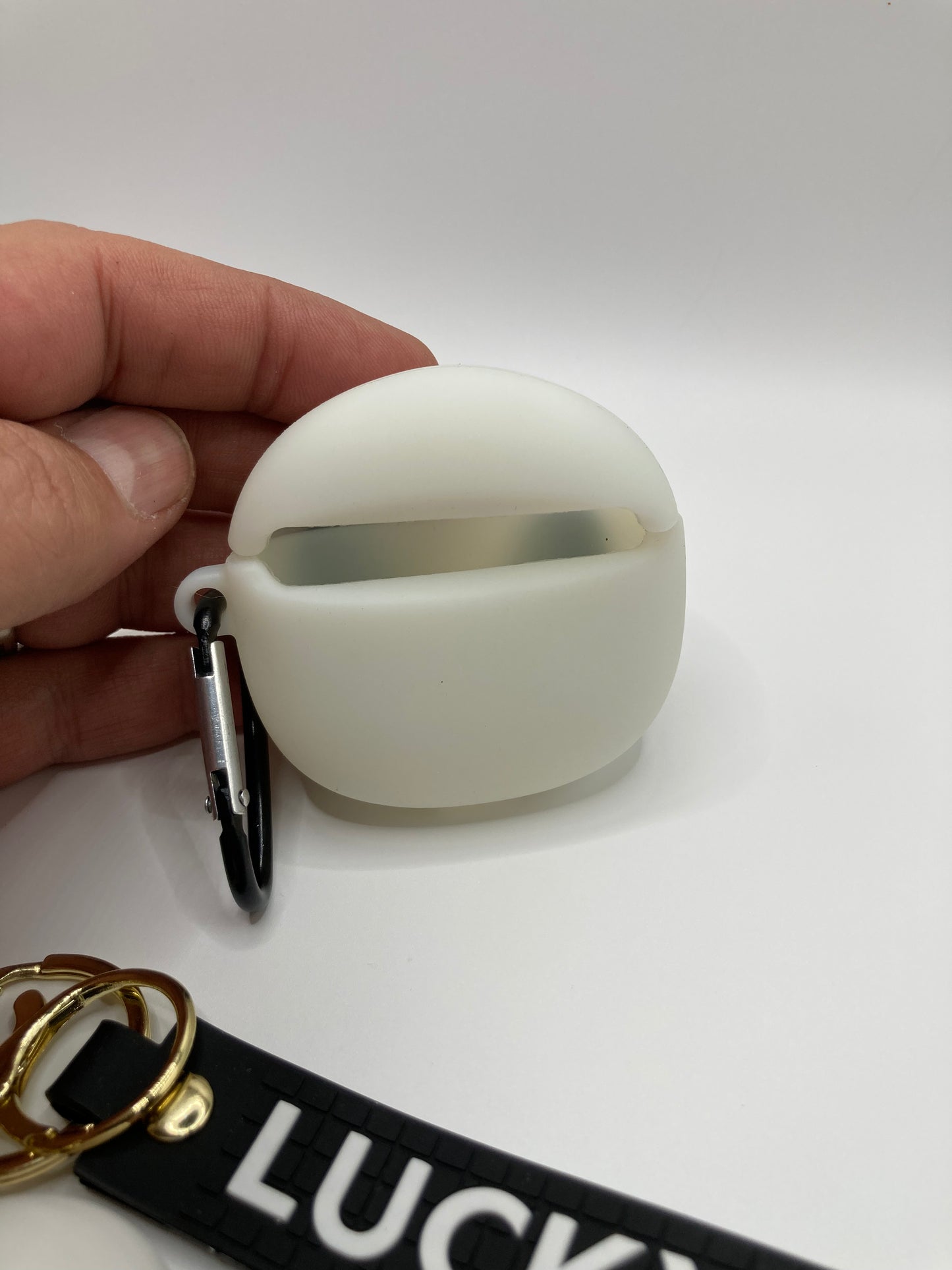 Lucky Jack Skeleton AirPods PRO accessory kit - 3pcs set - glow in the dark case cover, keychain, AirPod cleaning kit