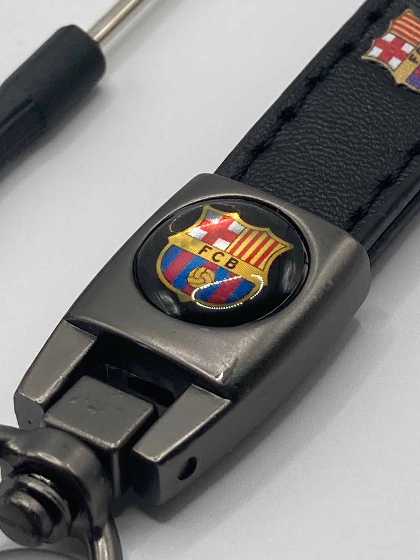 Soccer - UEFA - FCBarcelona Leather Keychain
