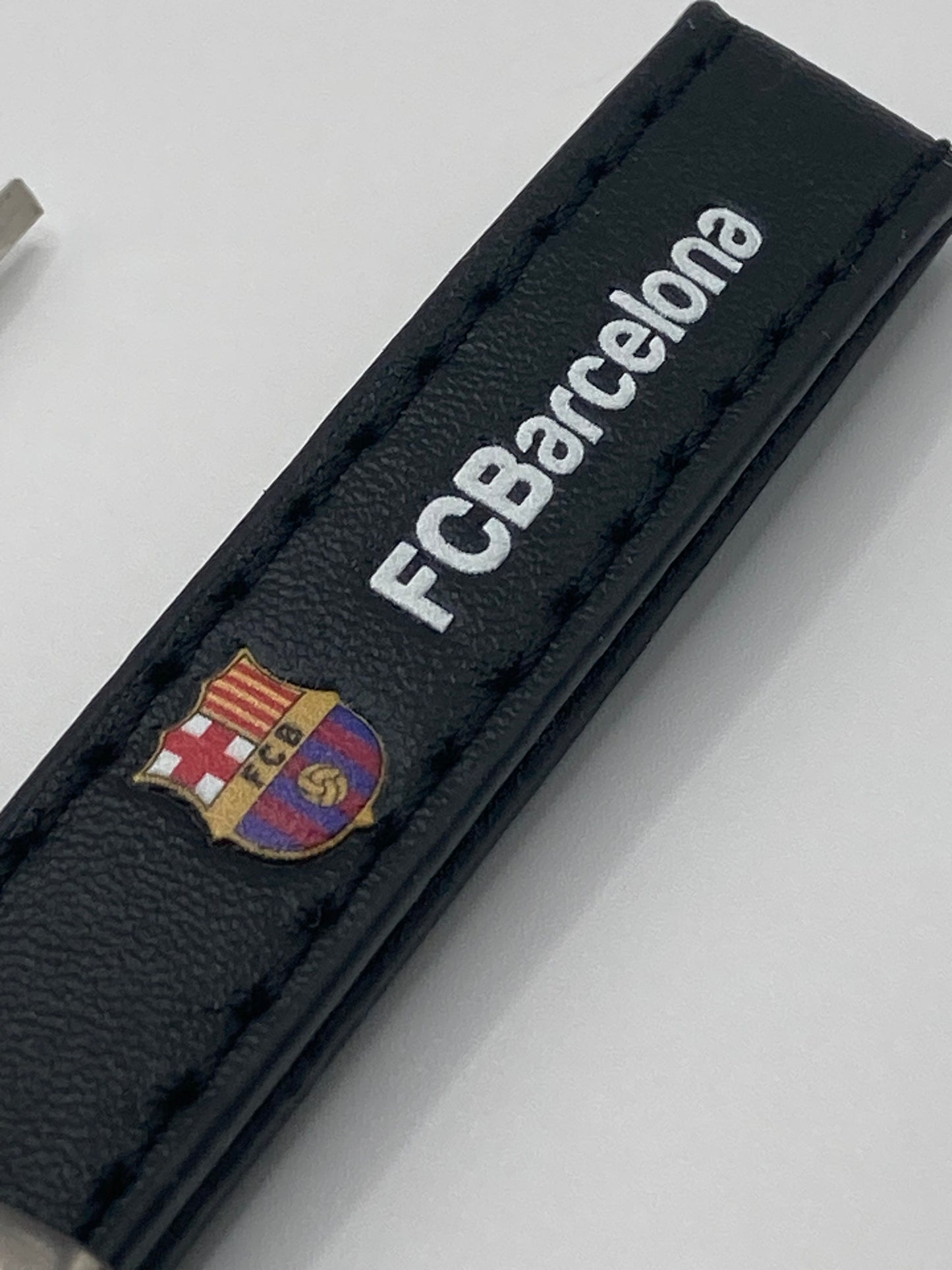 Soccer - UEFA - FCBarcelona Leather Keychain