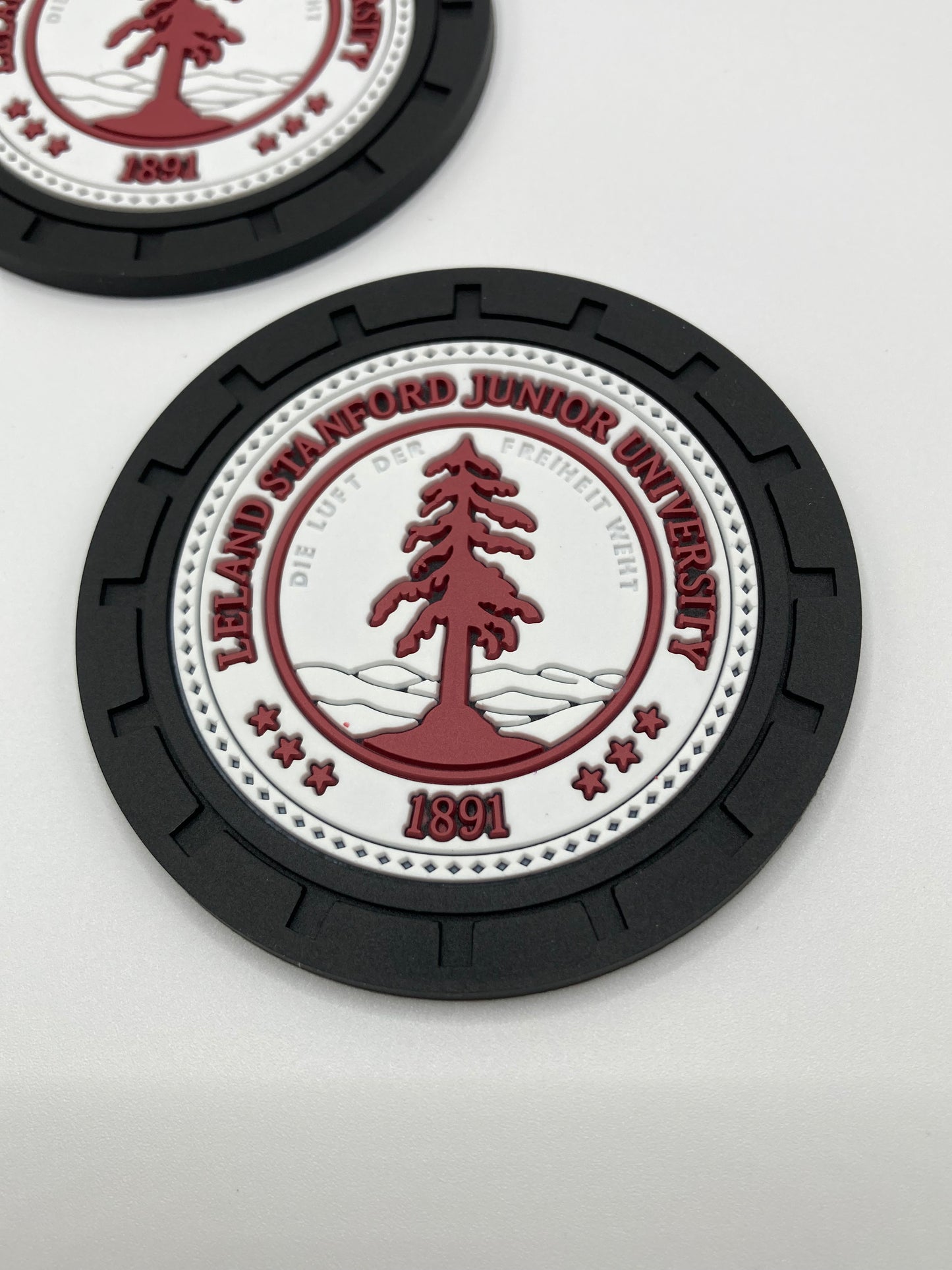 College - Leland Stanford Junior University - Car Cup Holder Coasters - 2pcs