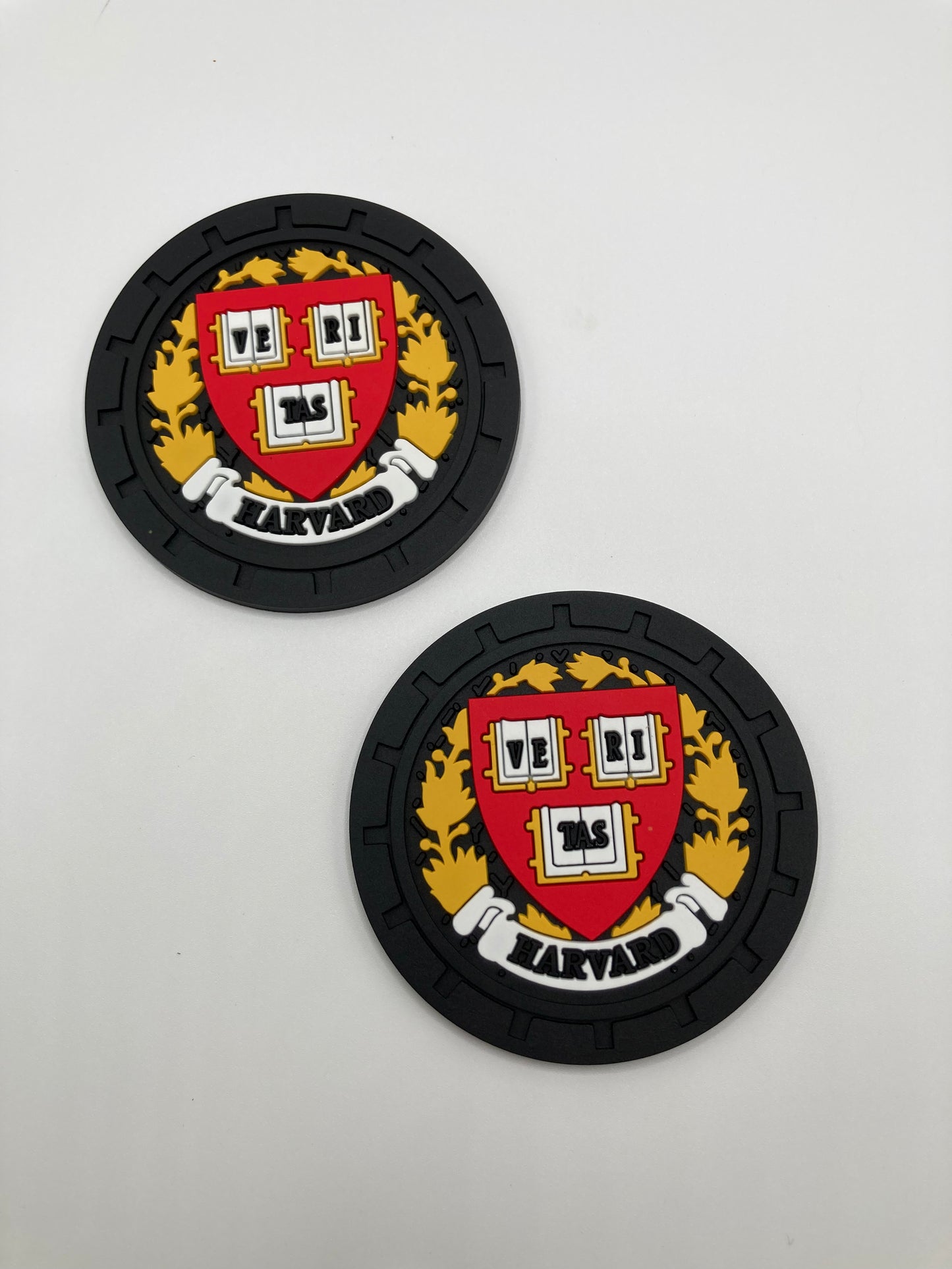 College - Harvard University - Car Cup Holder Coasters - 2pcs