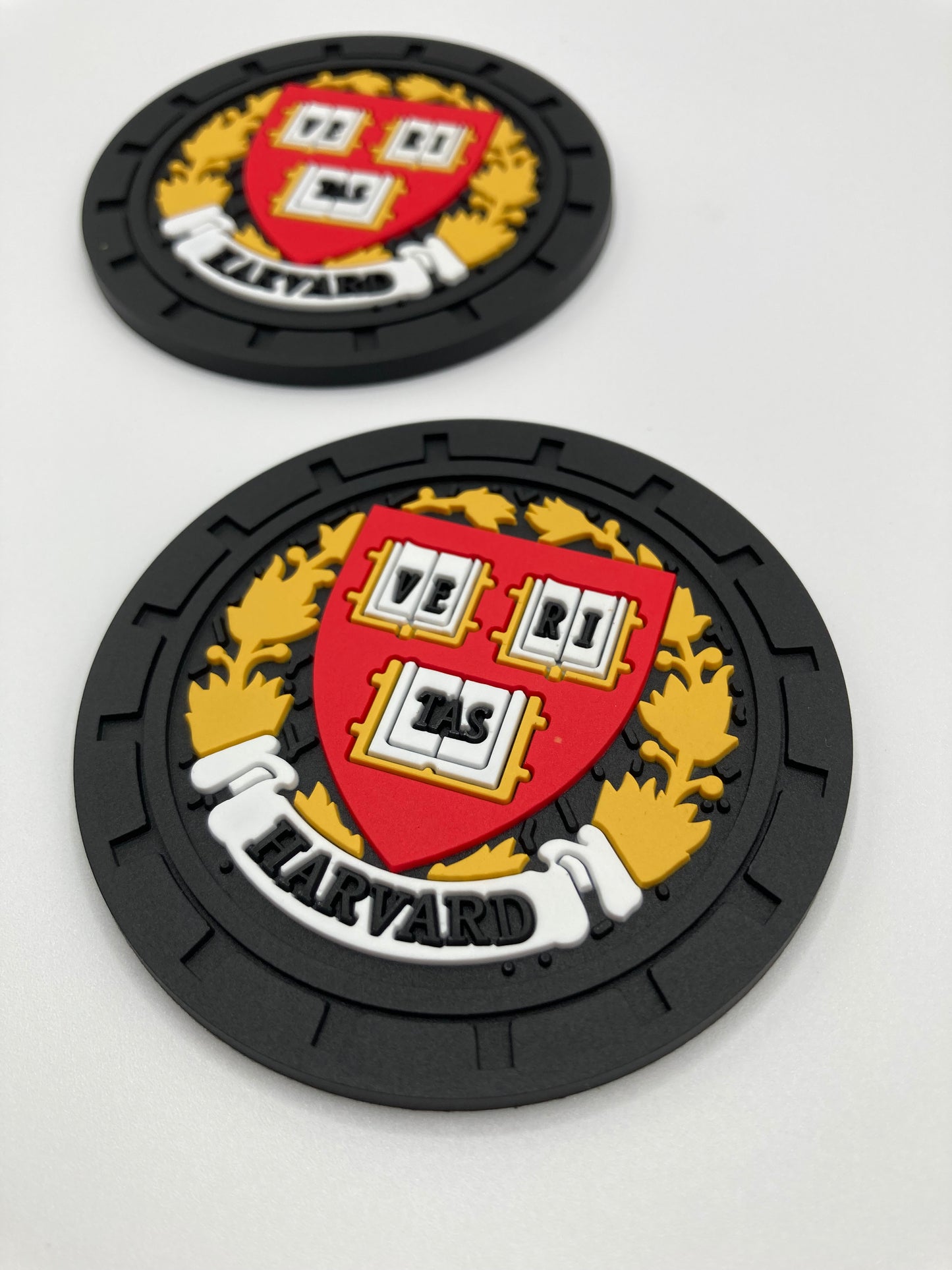 College - Harvard University - Car Cup Holder Coasters - 2pcs