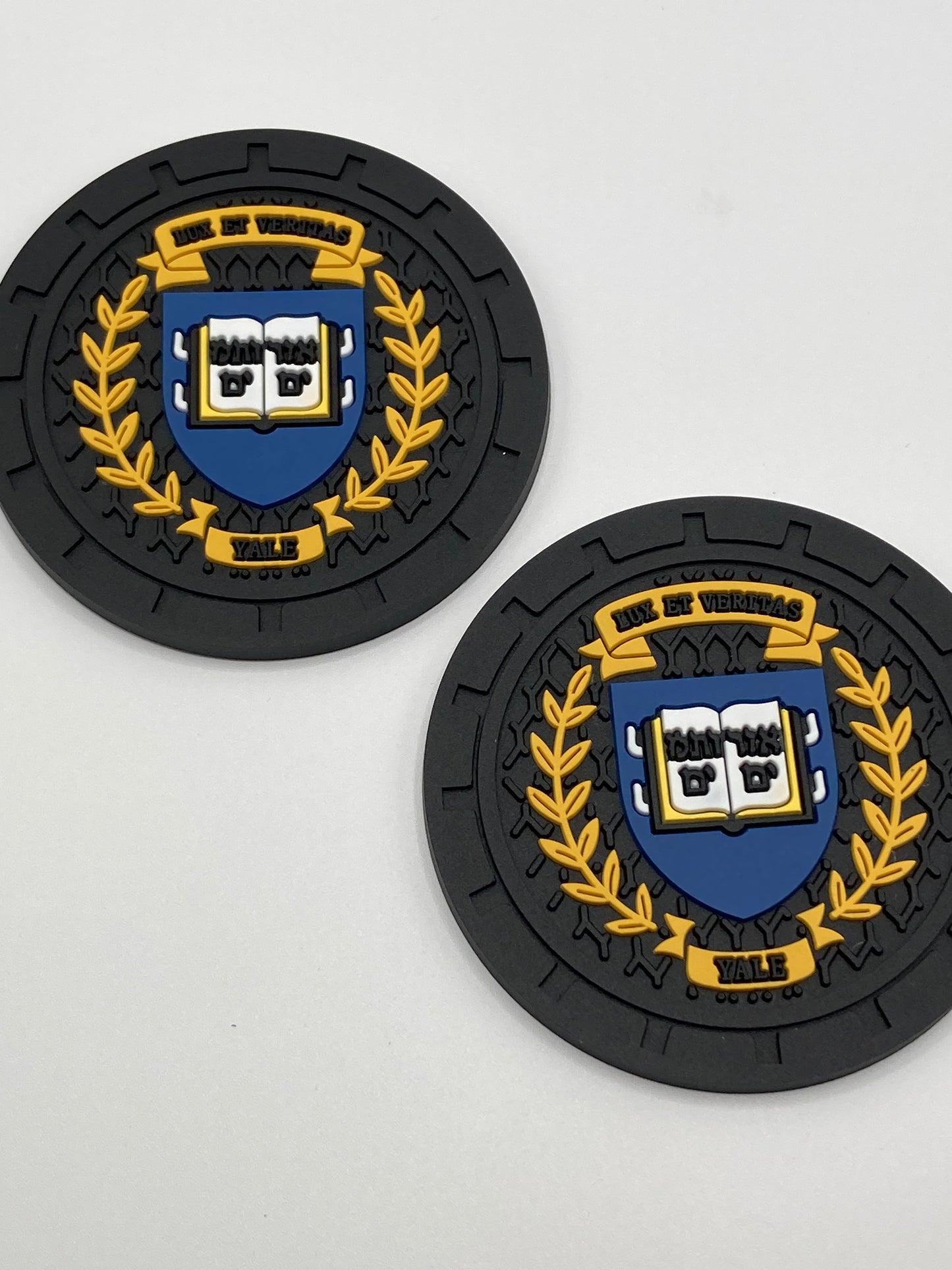 College - Yale University - Car Cup Holder Coasters - 2pcs