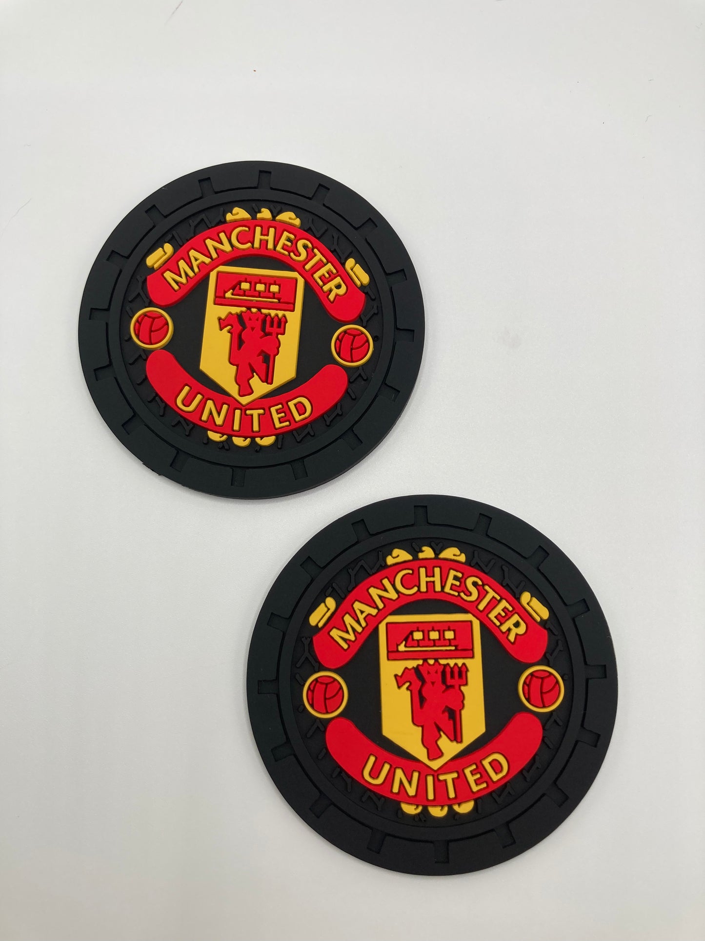 Soccer - Manchester United - Car Cup Holder Coasters - 2pcs