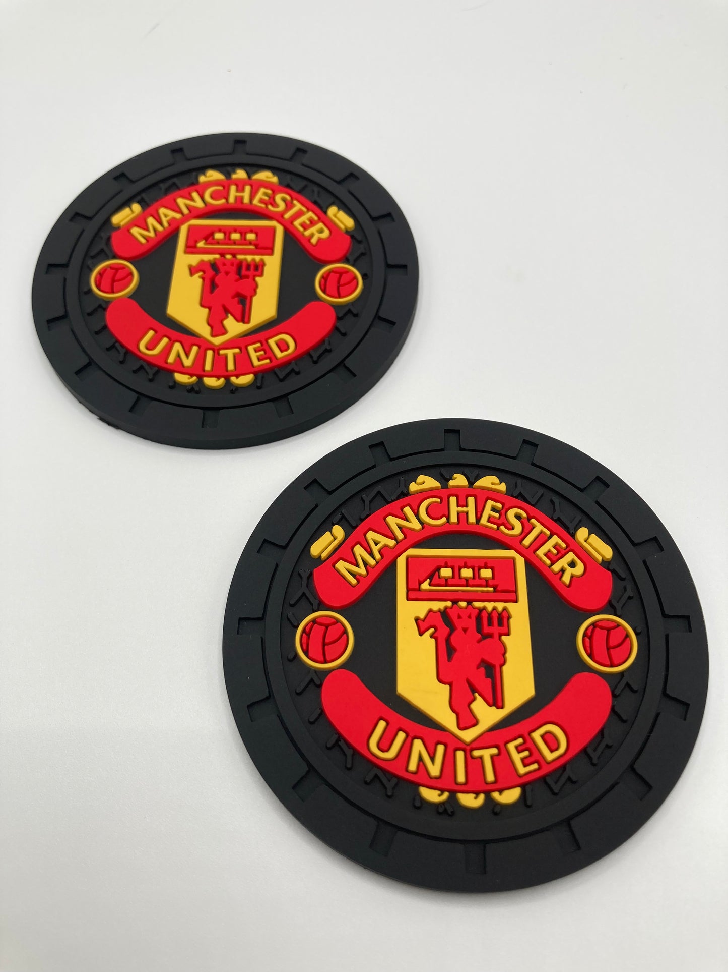 Soccer - Manchester United - Car Cup Holder Coasters - 2pcs