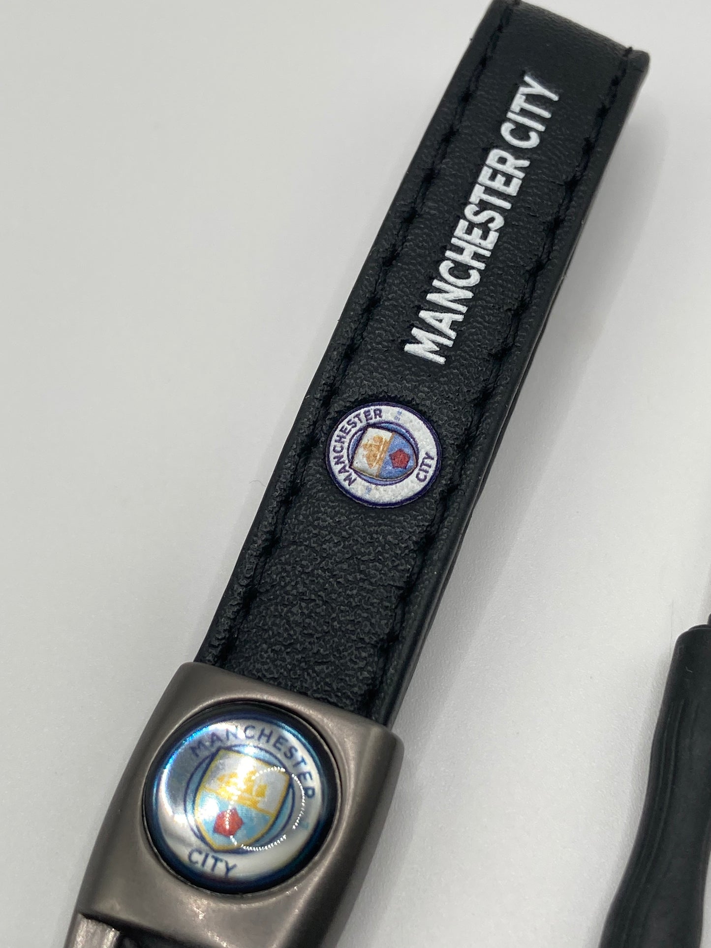 Soccer - Manchester City - Leather Keychain