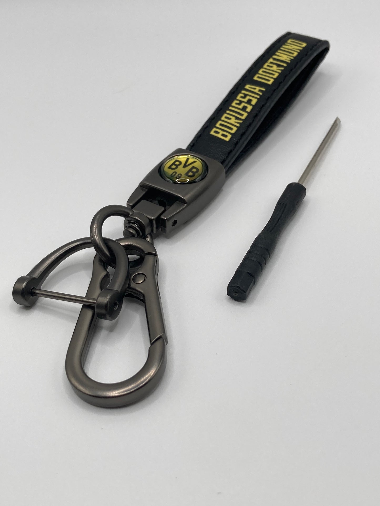 Soccer - Borussia Dortmuno - Leather Keychain