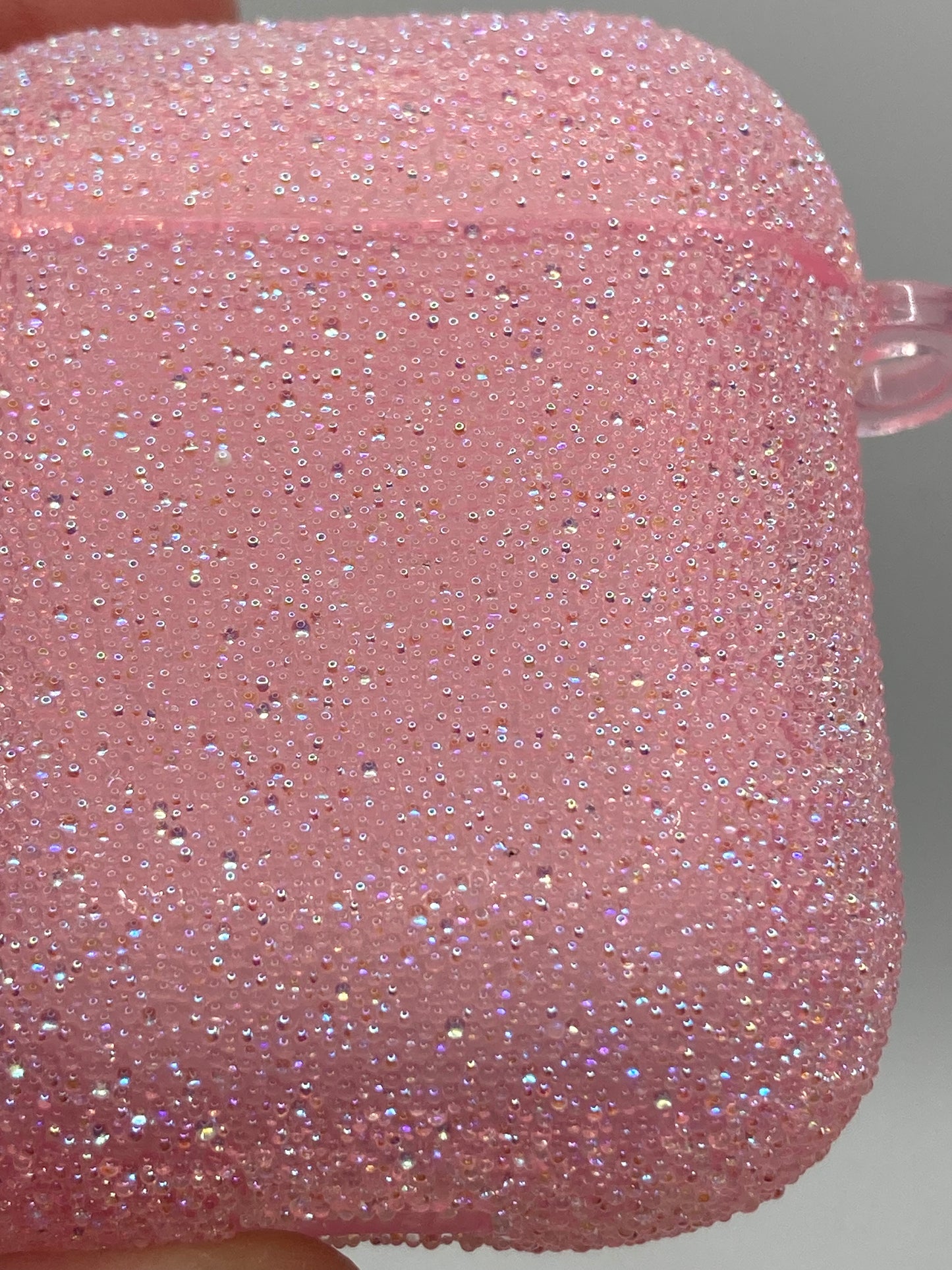 Elegant Pink Sparkle AirPods Case Cover for Gen 1 & 2 - soft gel