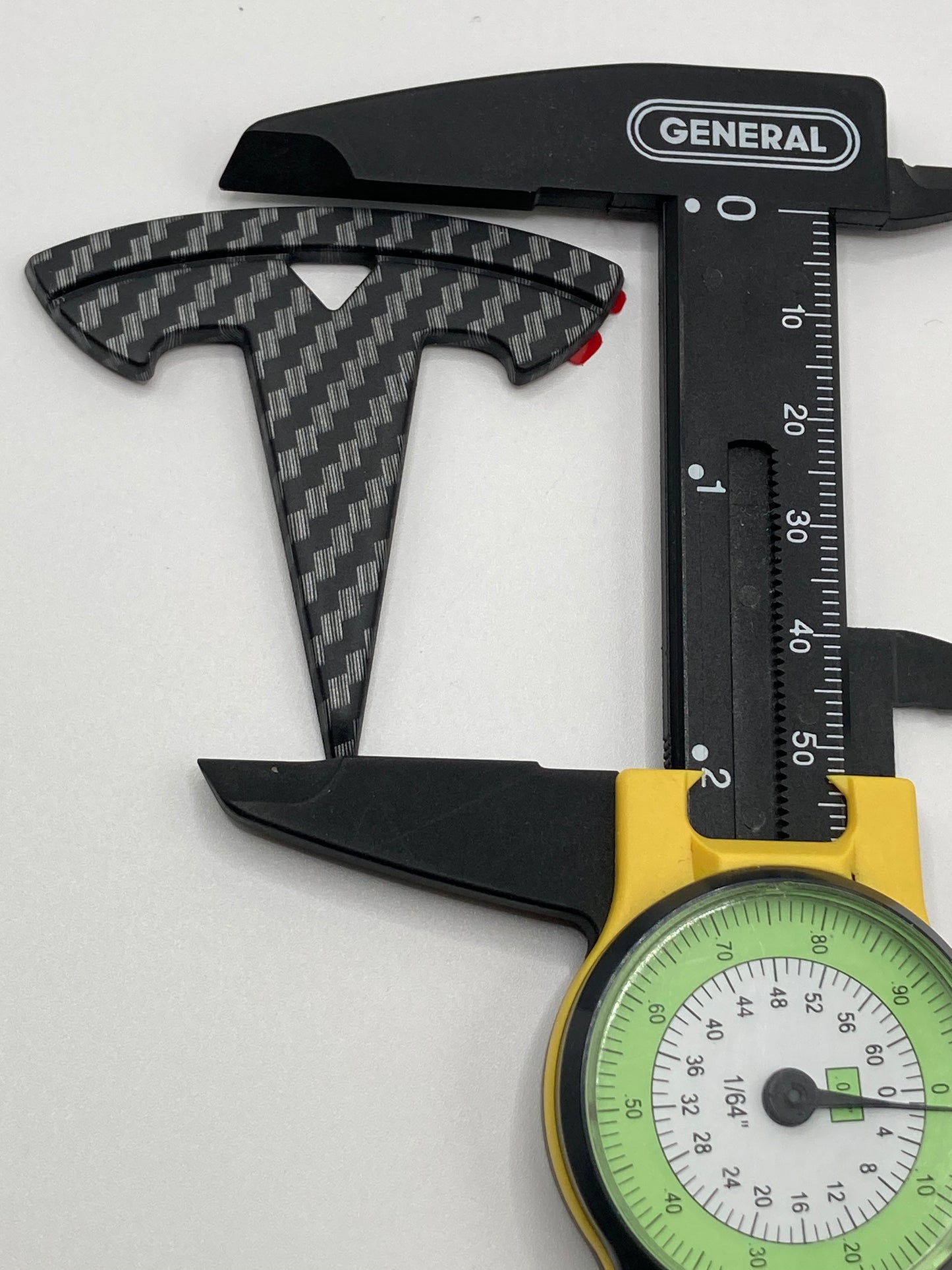 2” Carbon Fiber designed Logo Cover for Tesla
