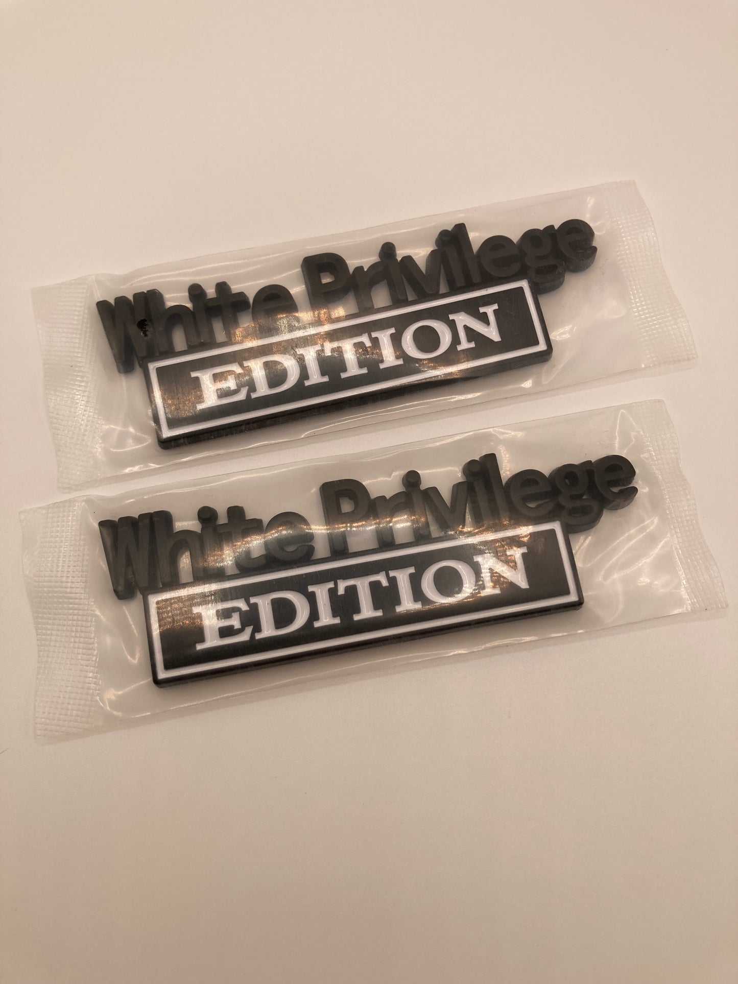 White Privilege Edition Fender Emblem Set - 2pcs
